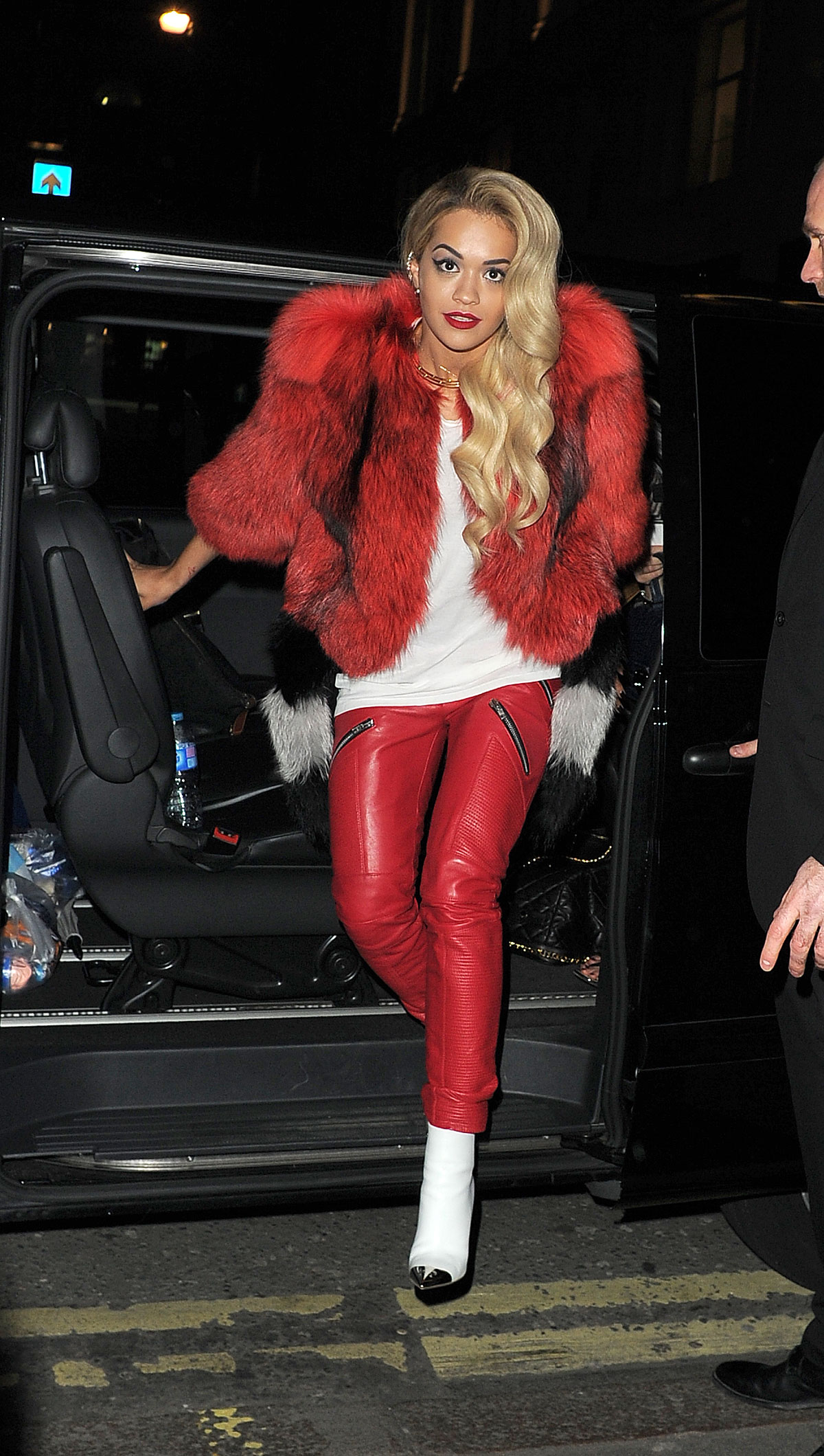 Rita Ora heads out to the Topshop party