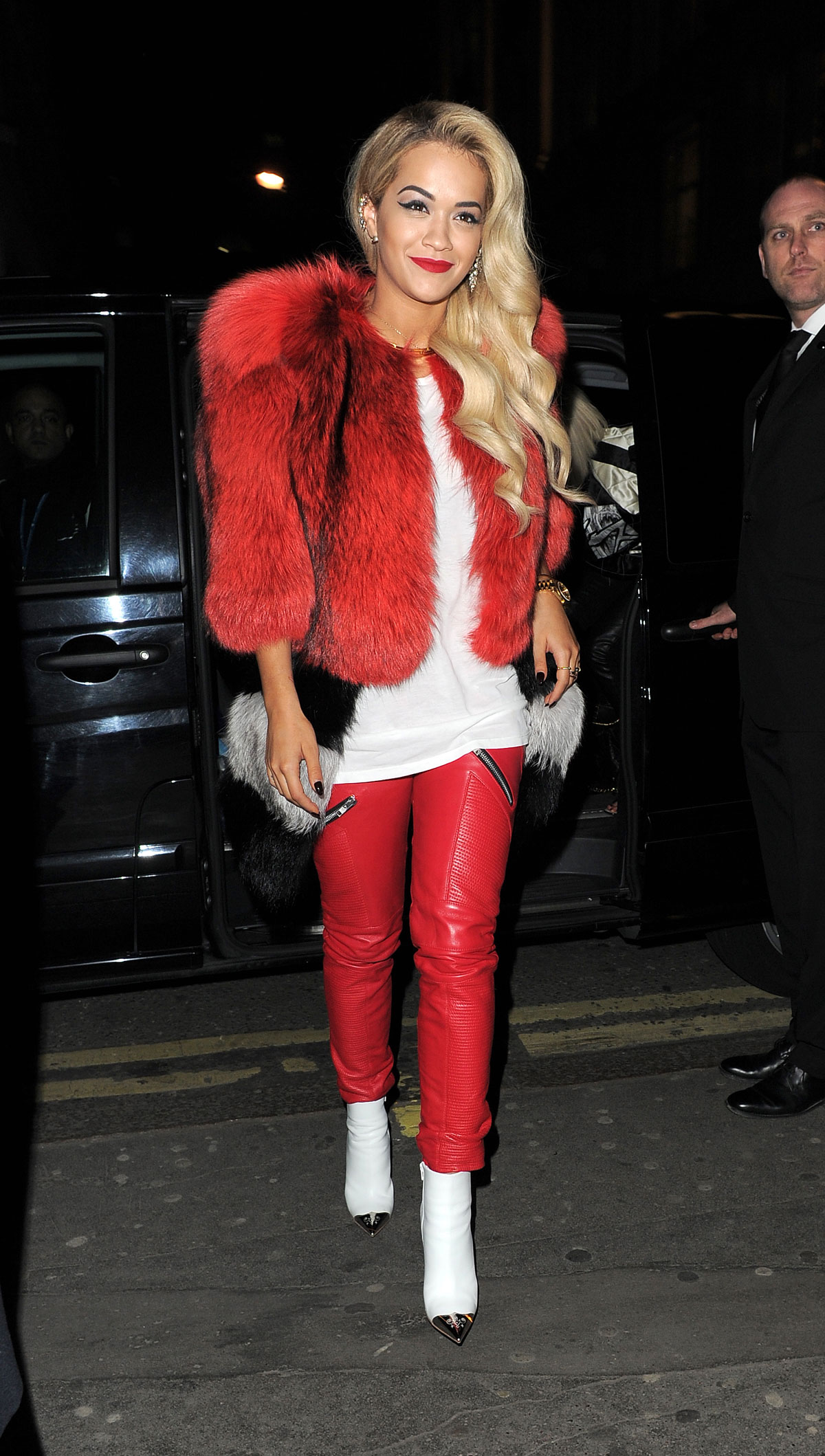 Rita Ora heads out to the Topshop party