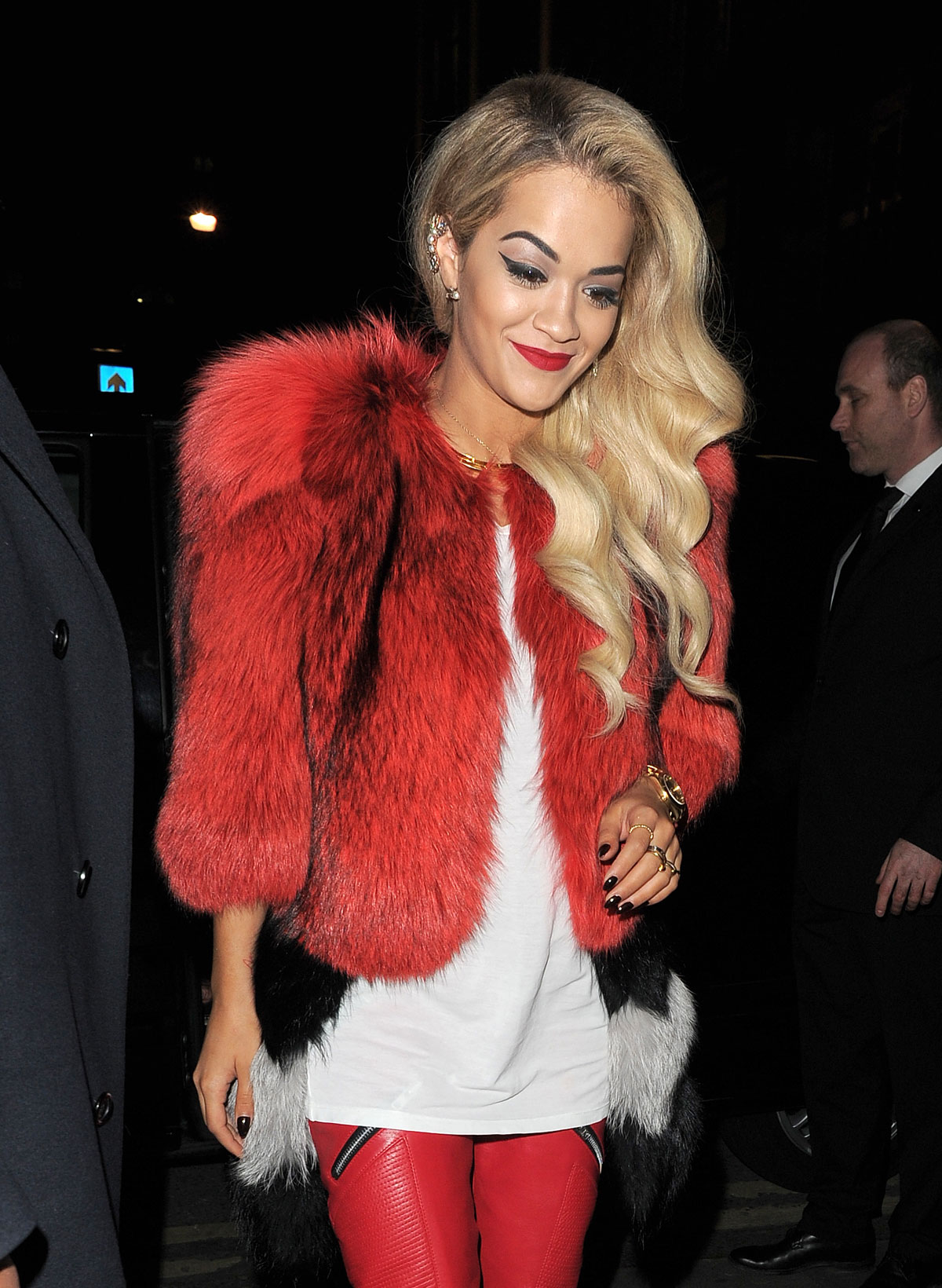 Rita Ora heads out to the Topshop party