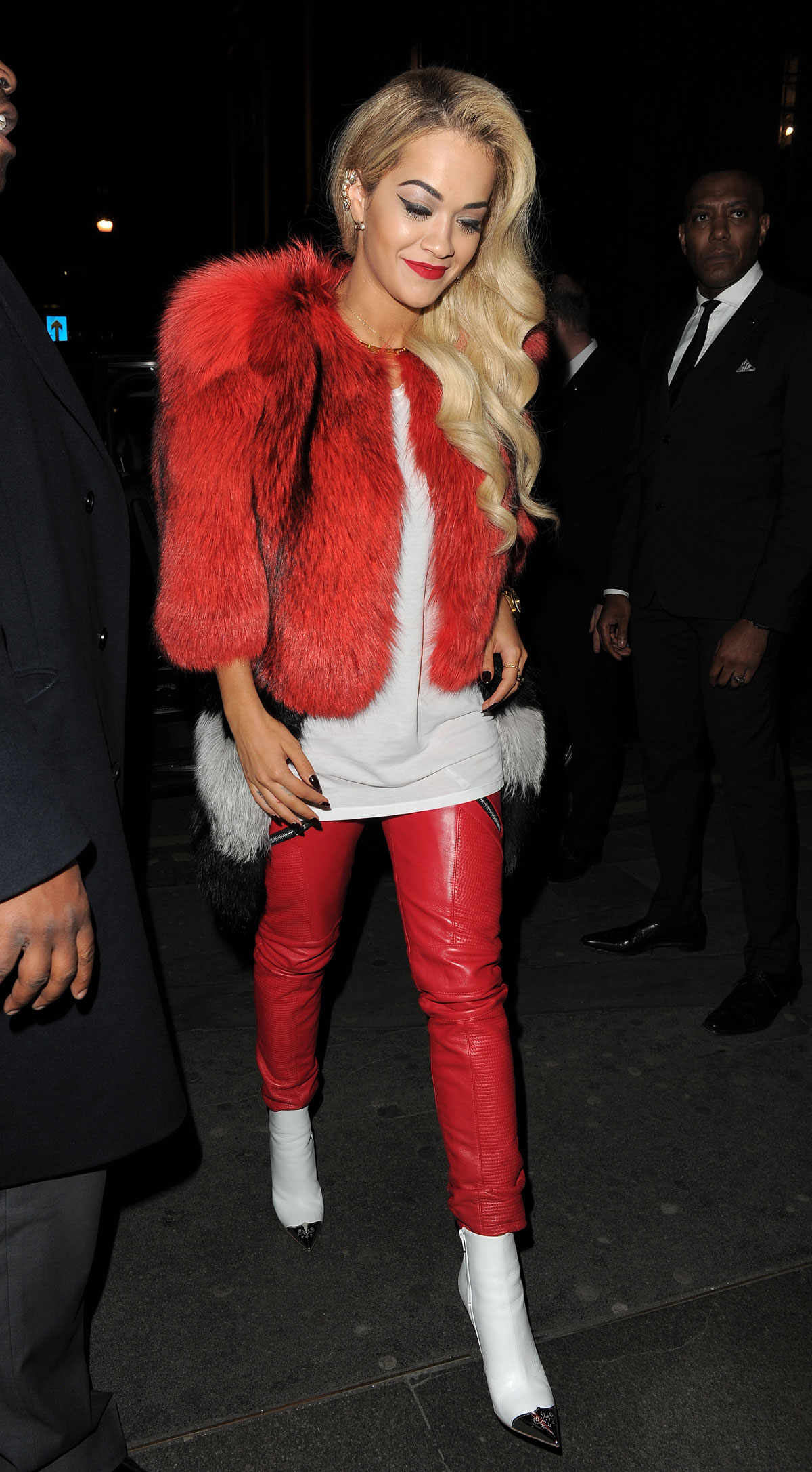 Rita Ora heads out to the Topshop party