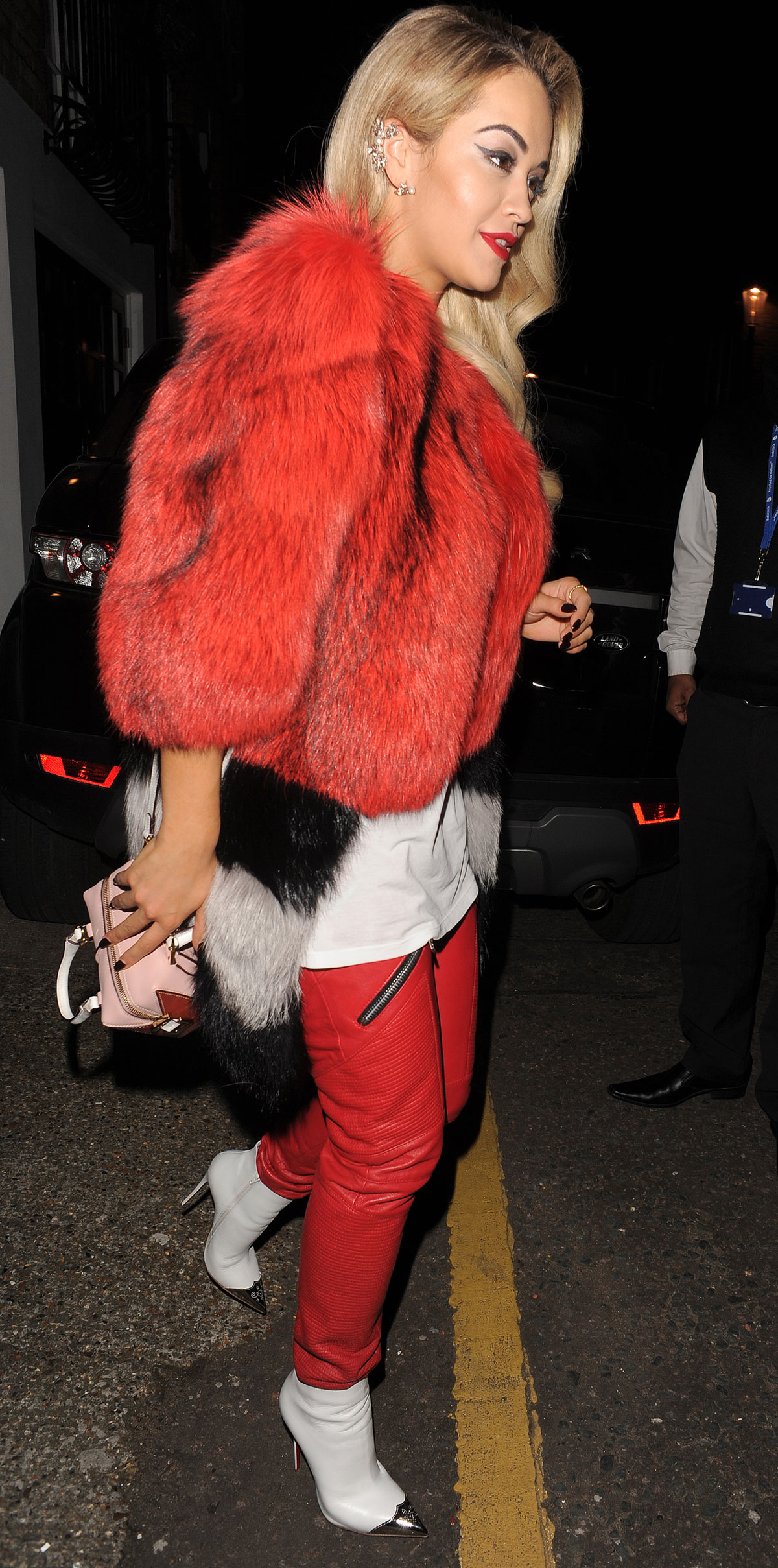 Rita Ora heads out to the Topshop party