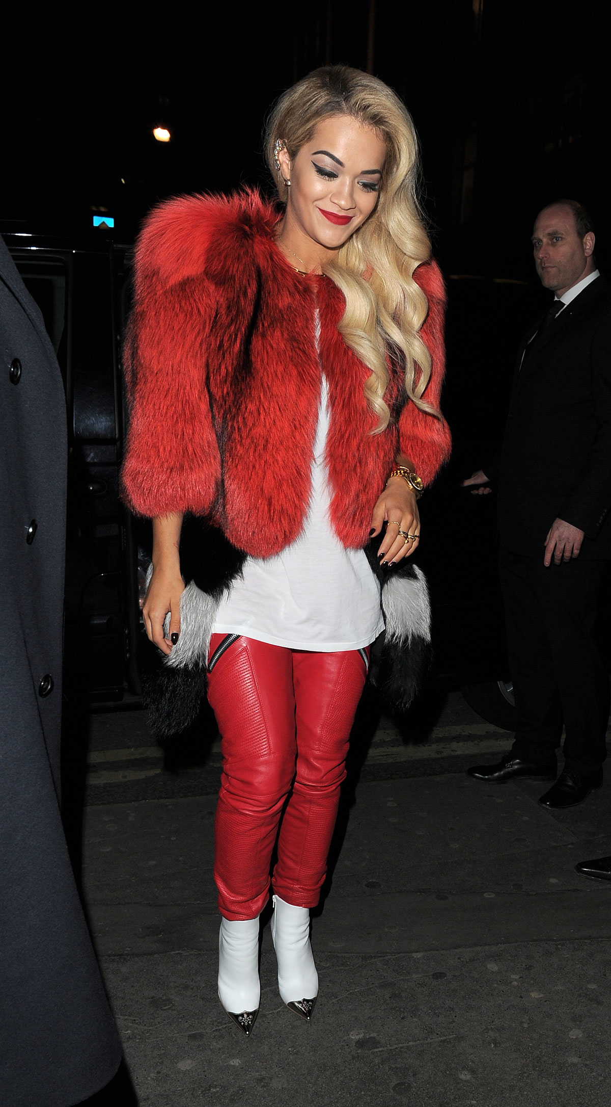 Rita Ora heads out to the Topshop party