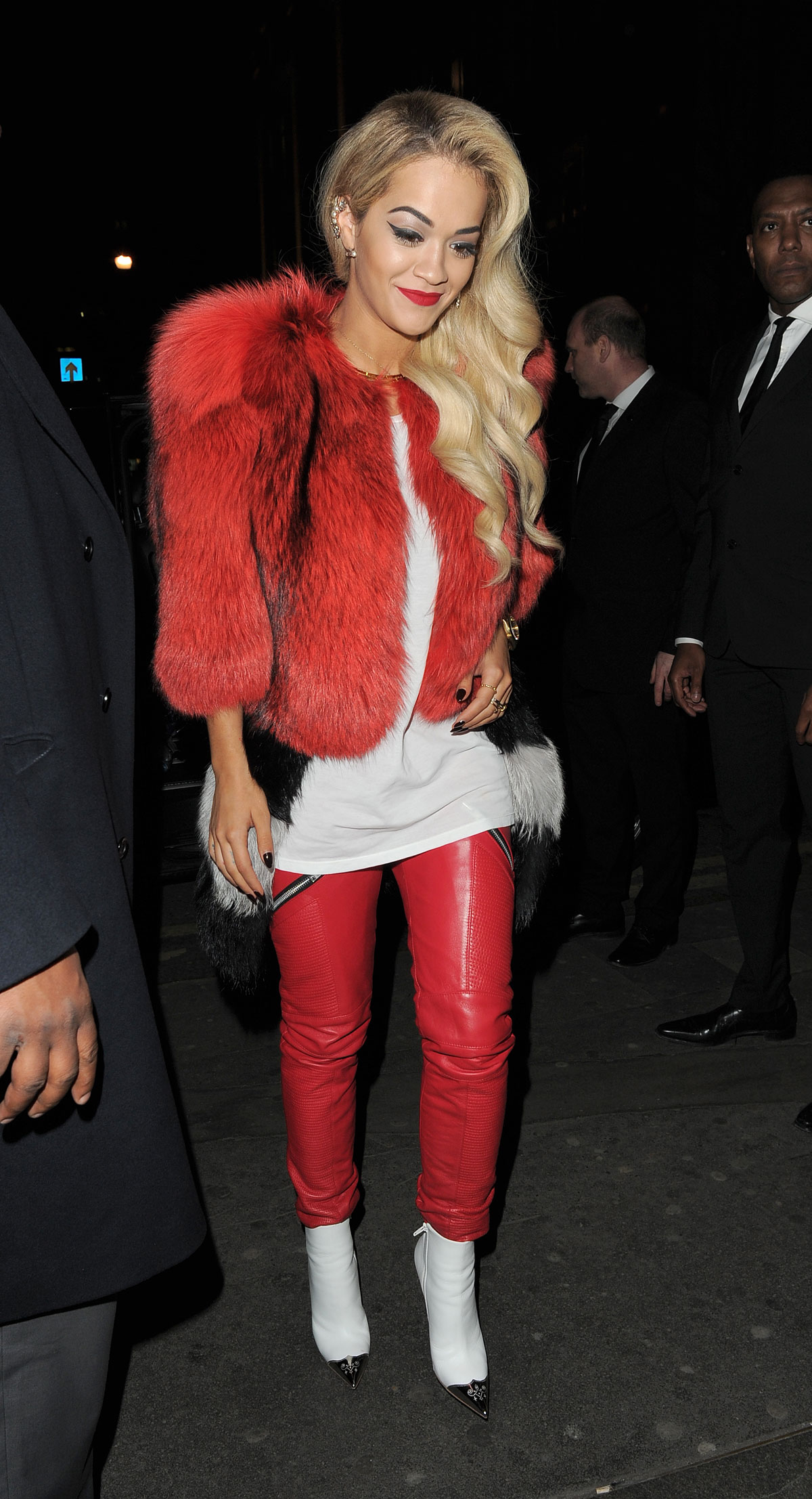 Rita Ora heads out to the Topshop party