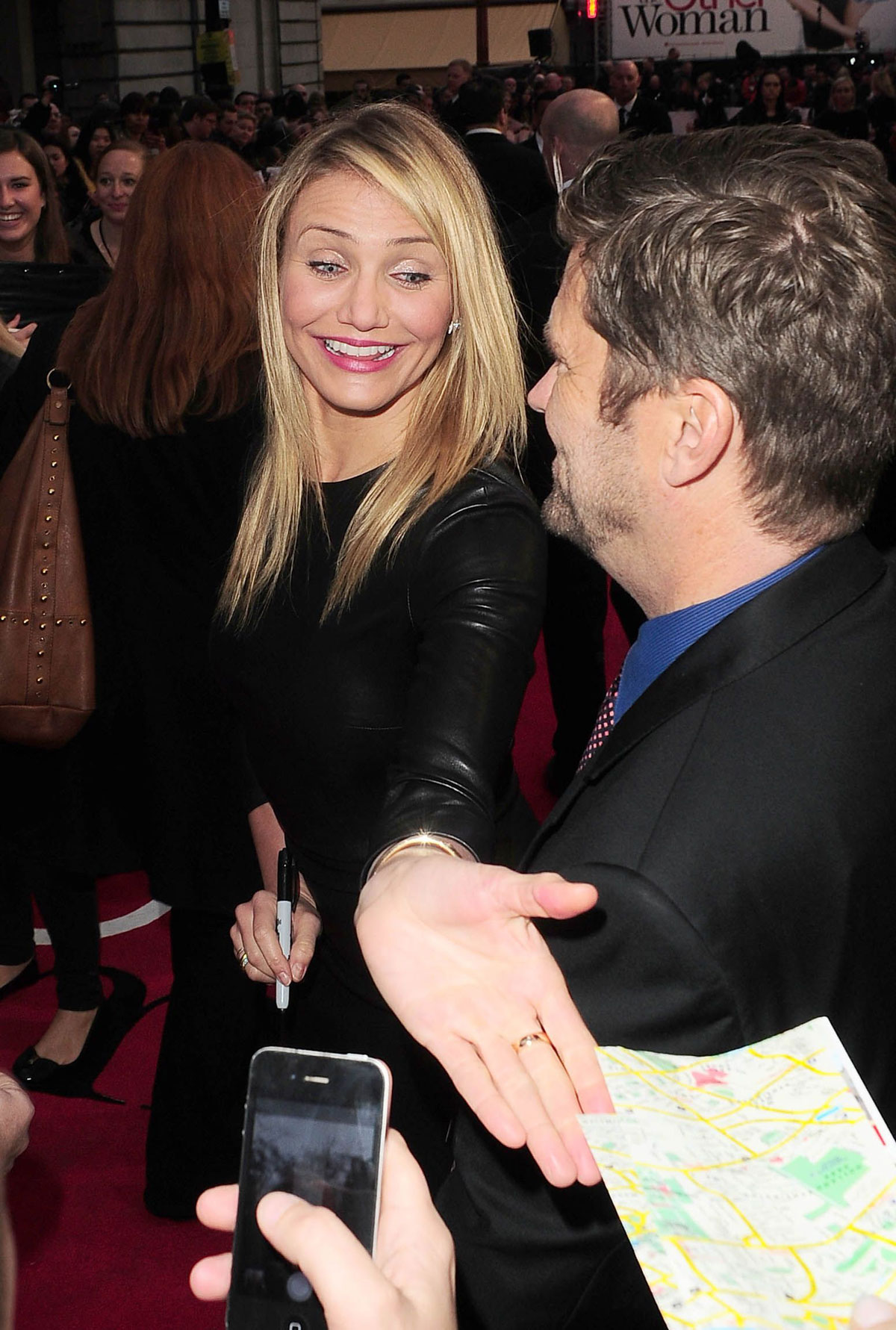 Cameron Diaz attends UK Gala premiere of The Other Woman