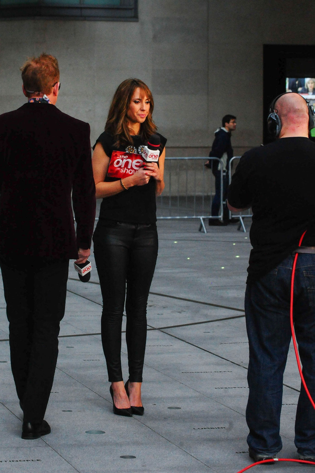 Alex Jones at The One Show Set