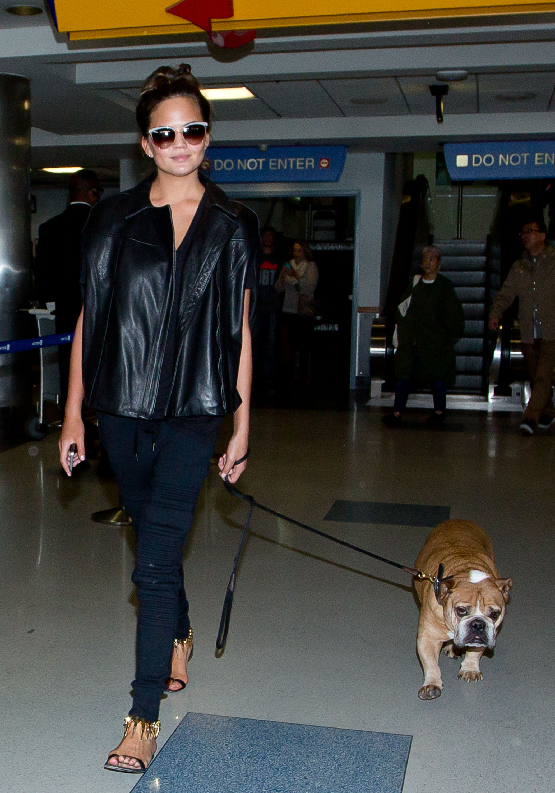 Chrissy Teigen at LAX Airport