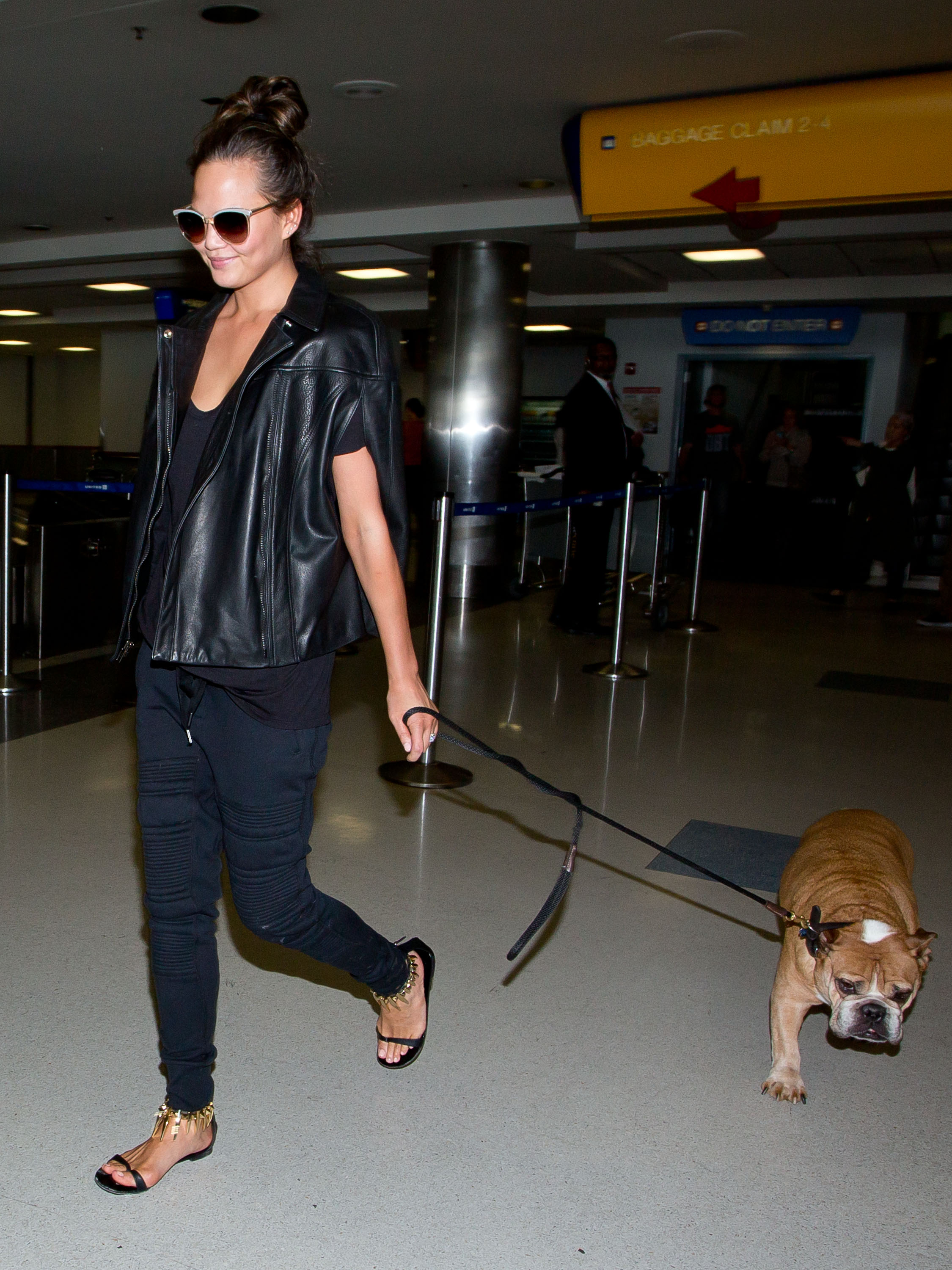 Chrissy Teigen at LAX Airport