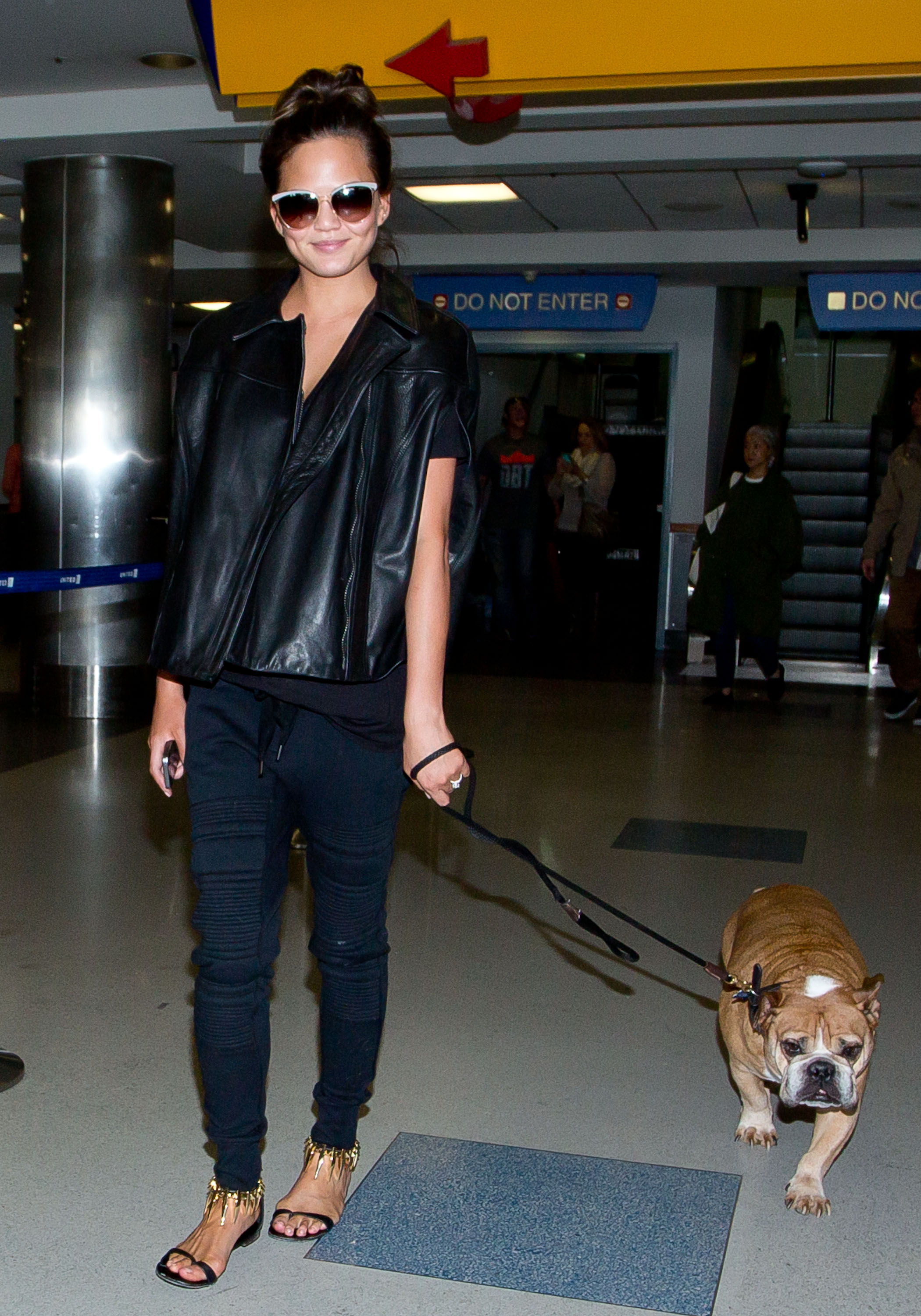 Chrissy Teigen at LAX Airport