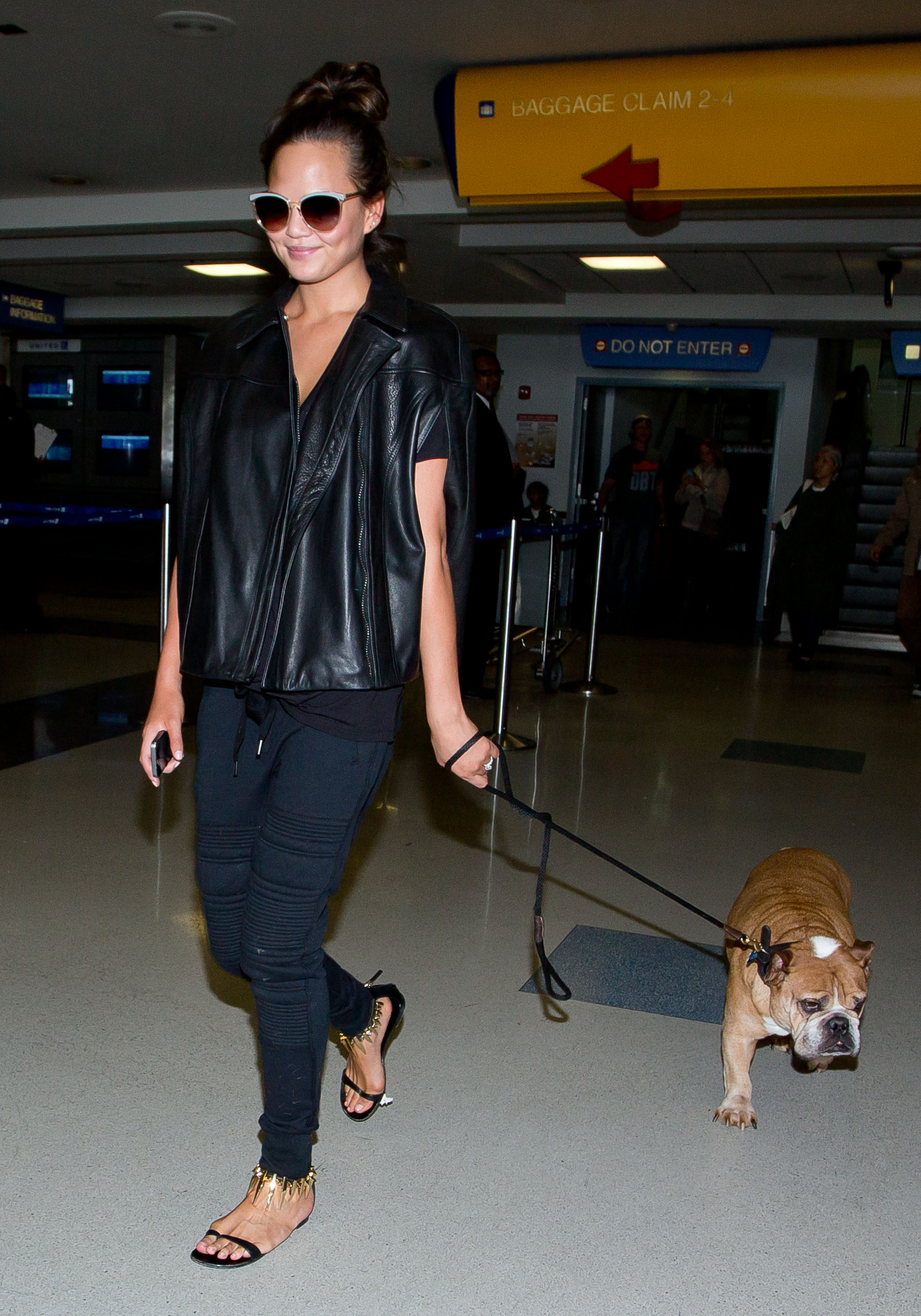 Chrissy Teigen at LAX Airport