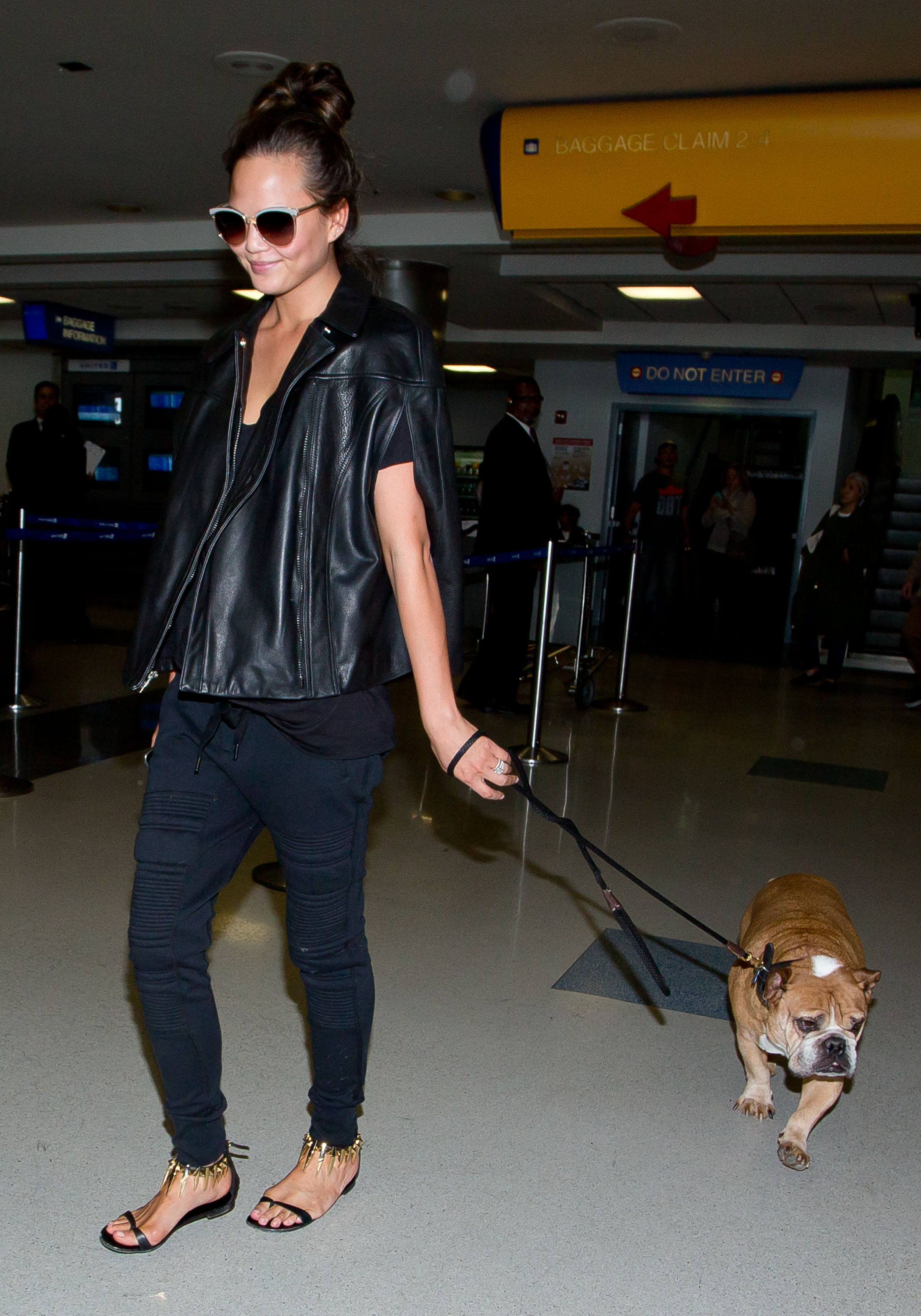 Chrissy Teigen at LAX Airport