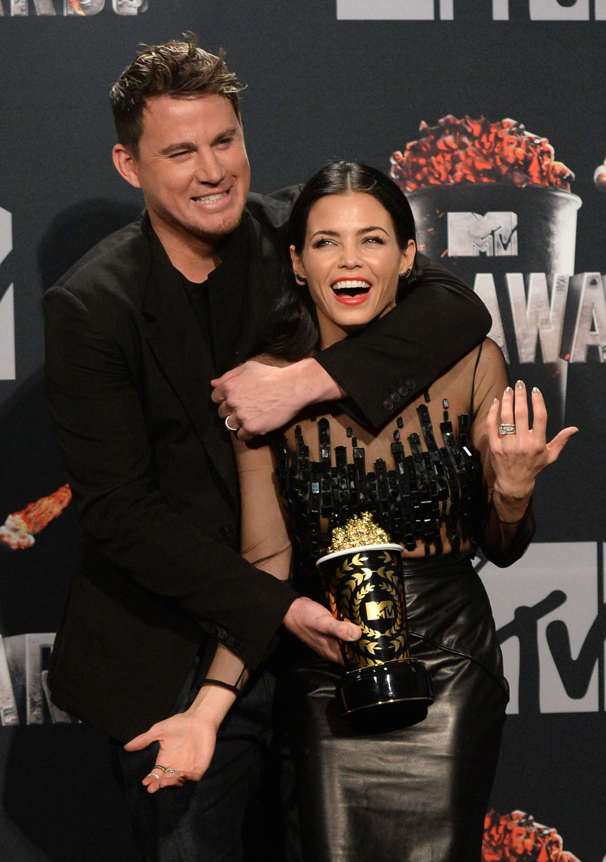 Jenna Dewan-Tatum attends 2014 MTV Movie Awards