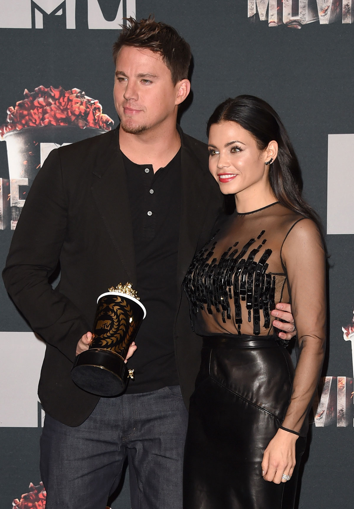 Jenna Dewan-Tatum attends 2014 MTV Movie Awards