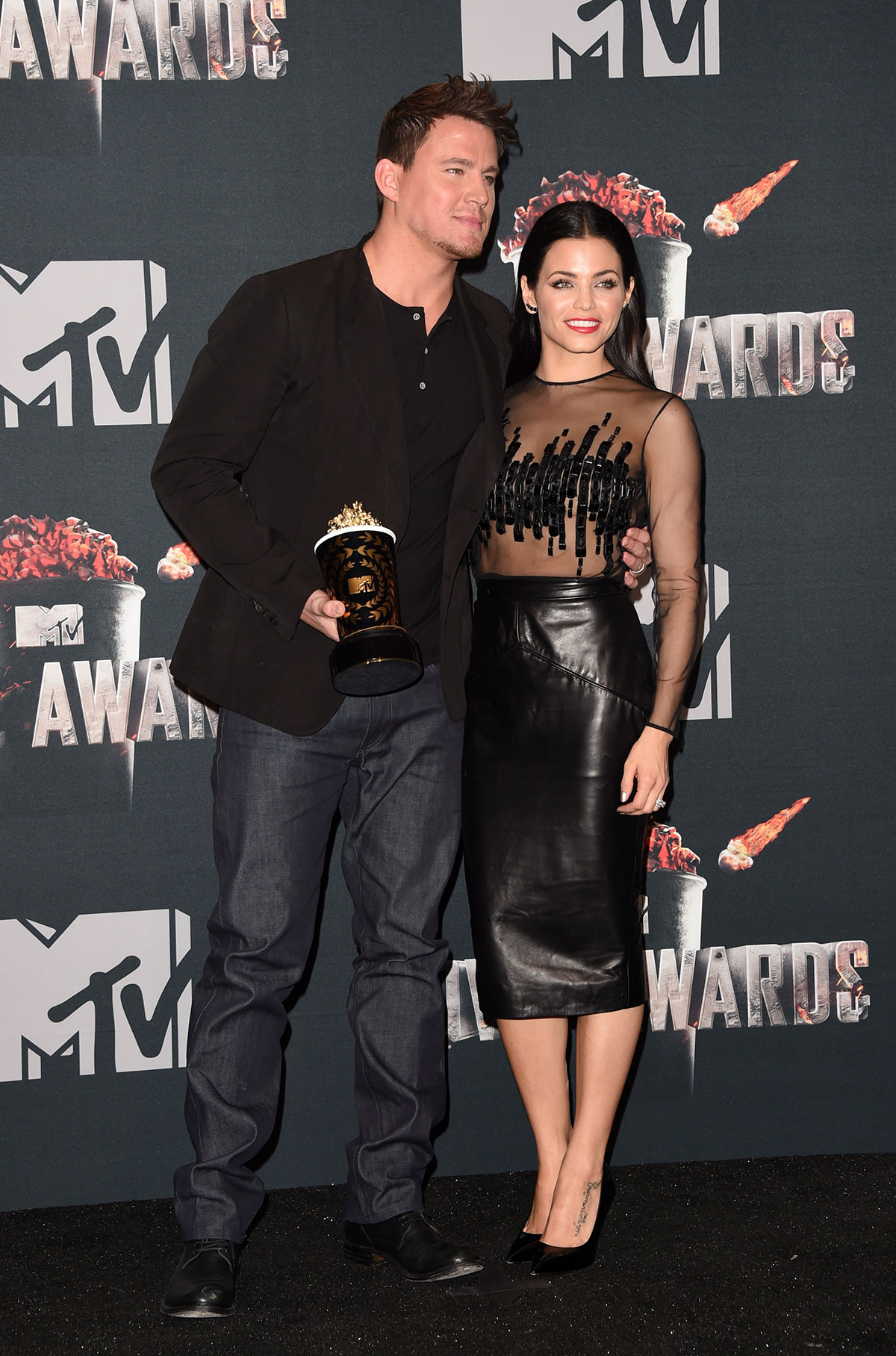 Jenna Dewan-Tatum attends 2014 MTV Movie Awards