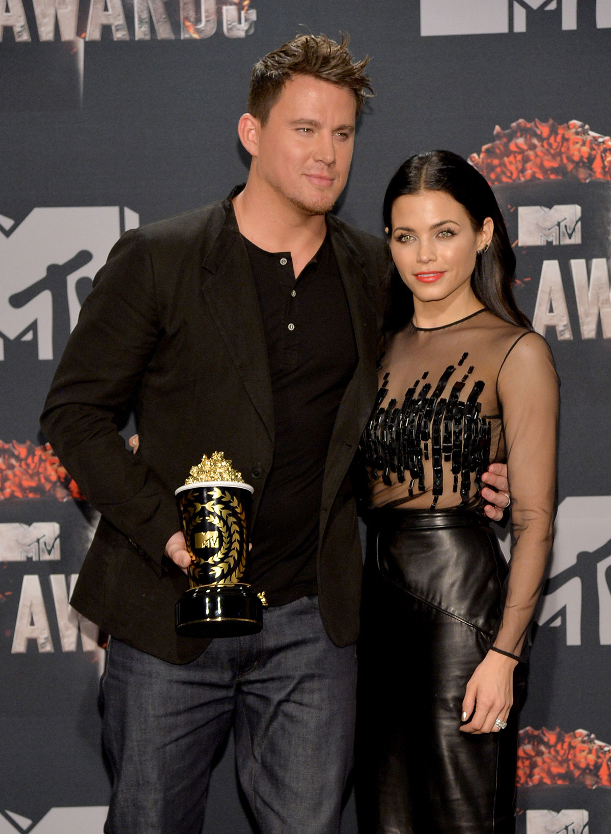 Jenna Dewan-Tatum attends 2014 MTV Movie Awards