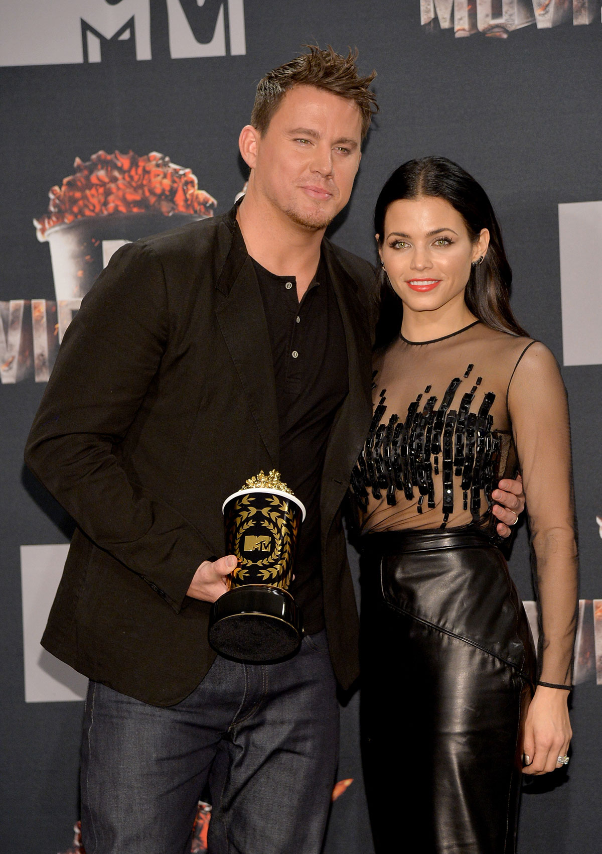 Jenna Dewan-Tatum attends 2014 MTV Movie Awards