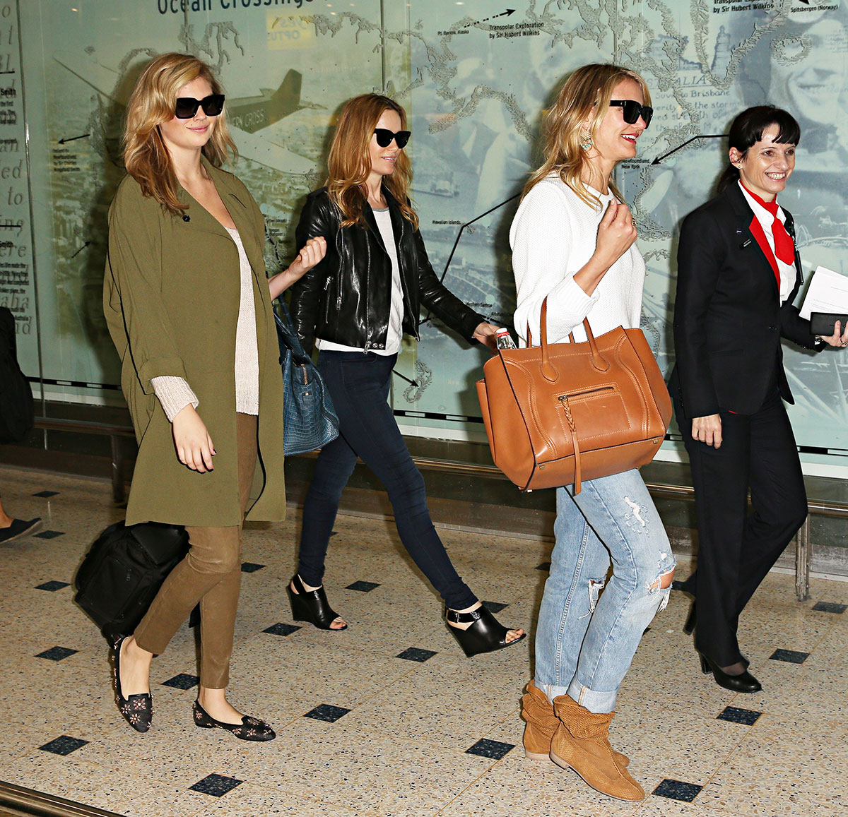 Kate Upton arrives in Sydney