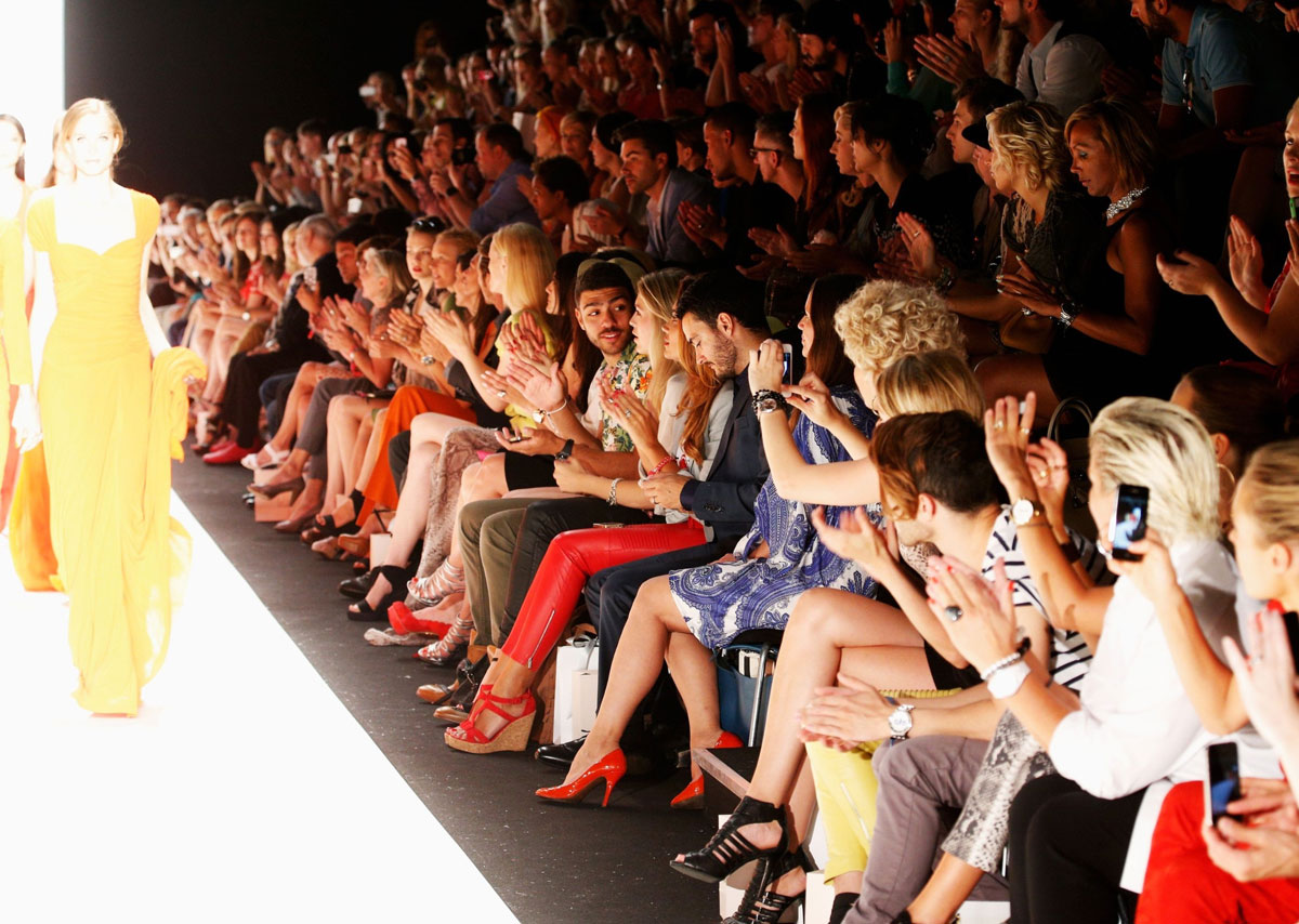 Jana Ina Zarella attends Laurel Red Carpet at Mercedes-Benz Fashion Week