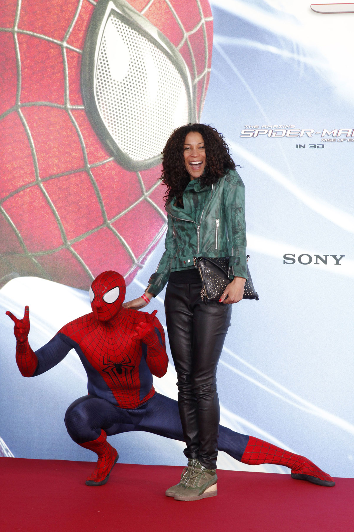 Annabelle Mandeng attends the The Amazing Spider-Man 2 Premiere