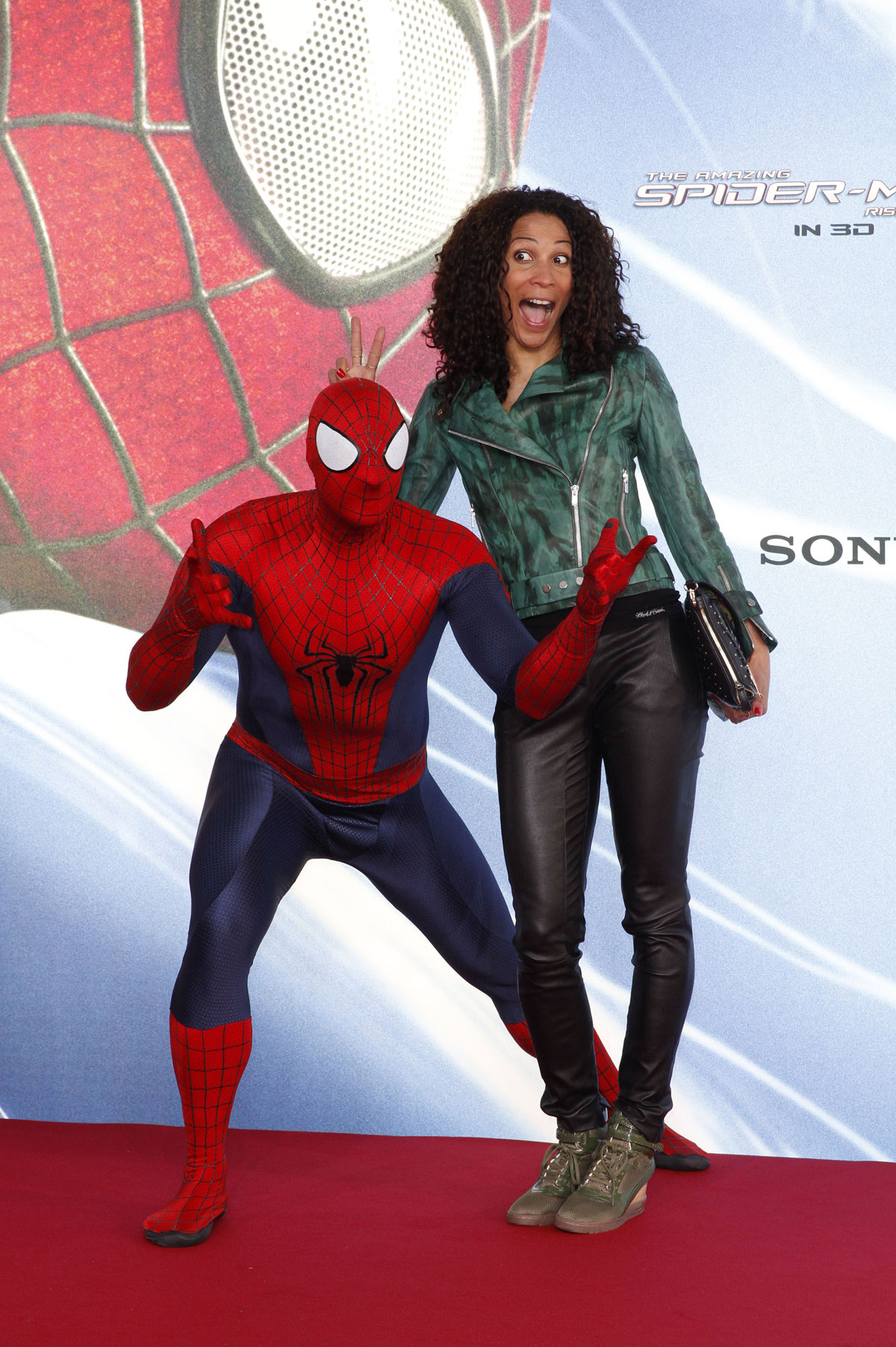 Annabelle Mandeng attends the The Amazing Spider-Man 2 Premiere