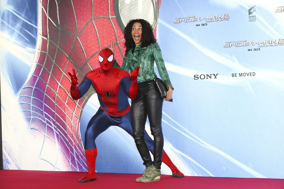 Annabelle Mandeng attends the The Amazing Spider-Man 2 Premiere