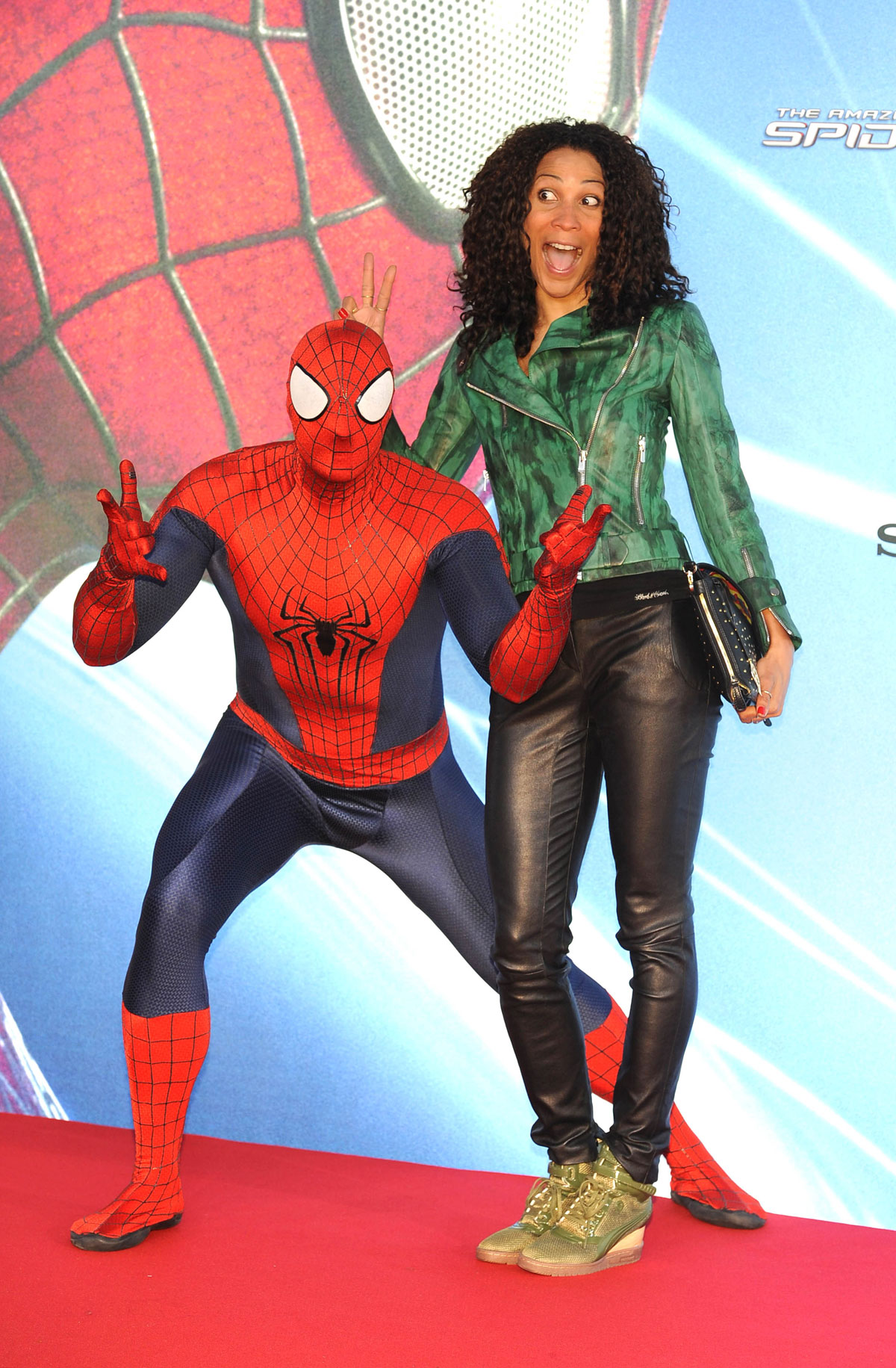 Annabelle Mandeng attends the The Amazing Spider-Man 2 Premiere