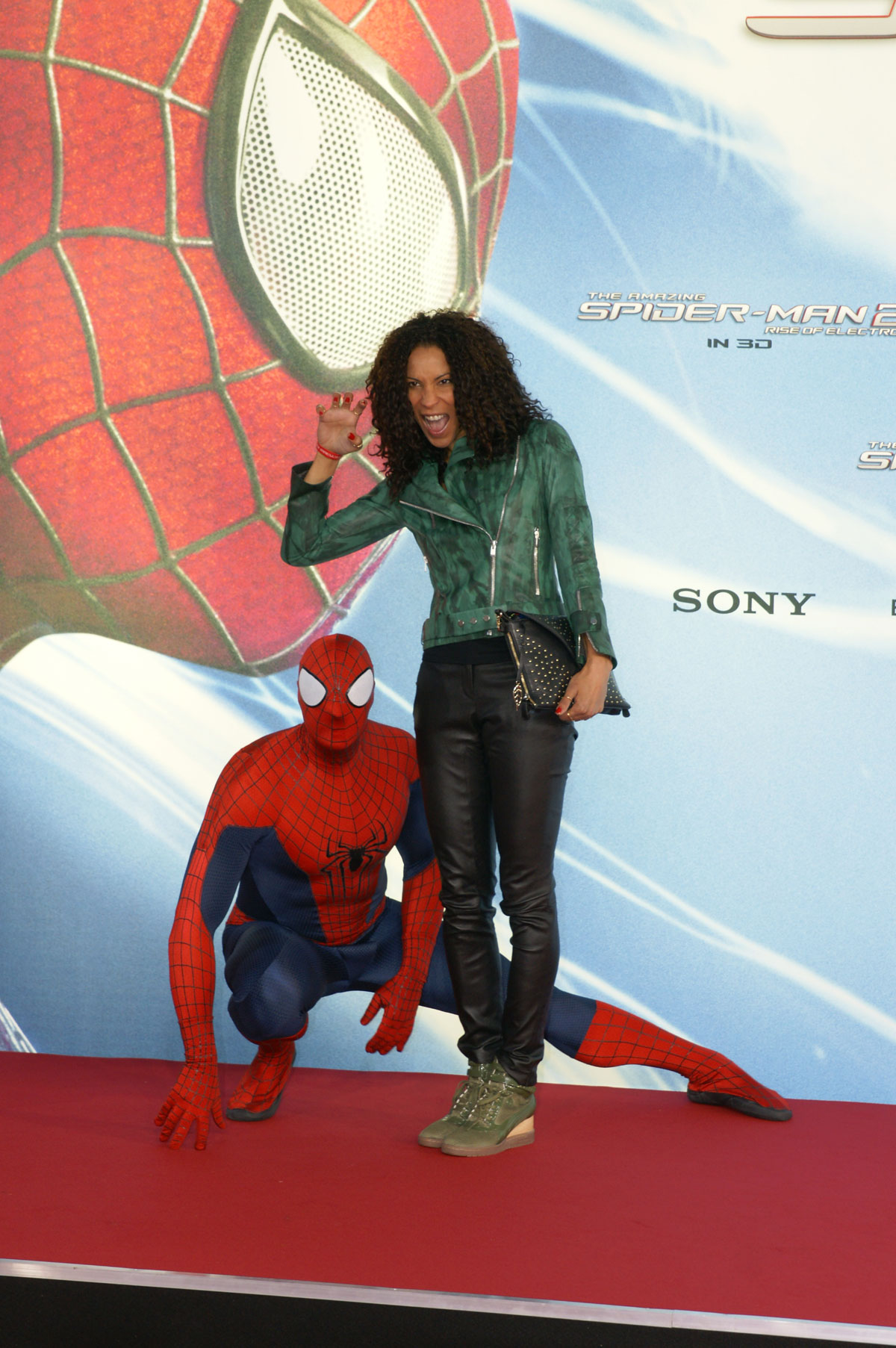 Annabelle Mandeng attends the The Amazing Spider-Man 2 Premiere