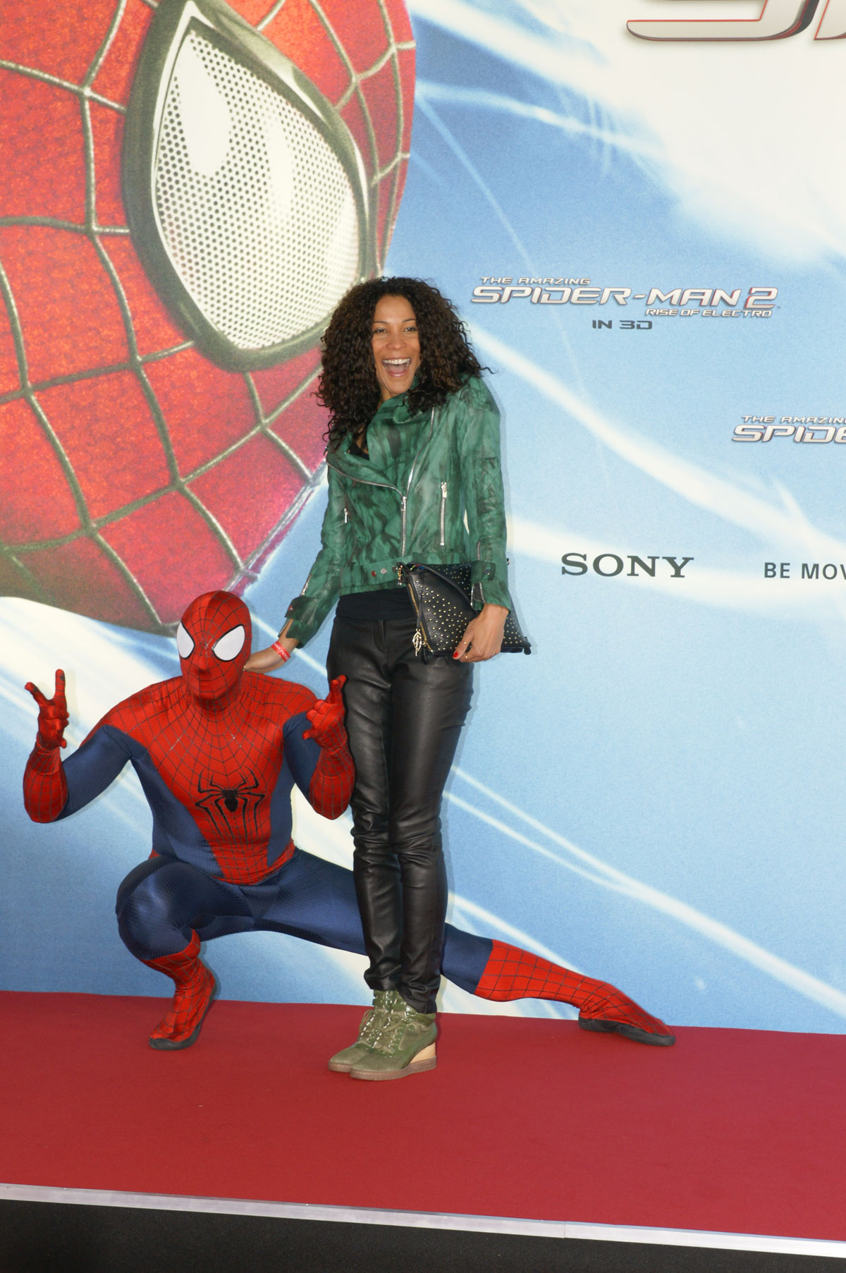 Annabelle Mandeng attends the The Amazing Spider-Man 2 Premiere