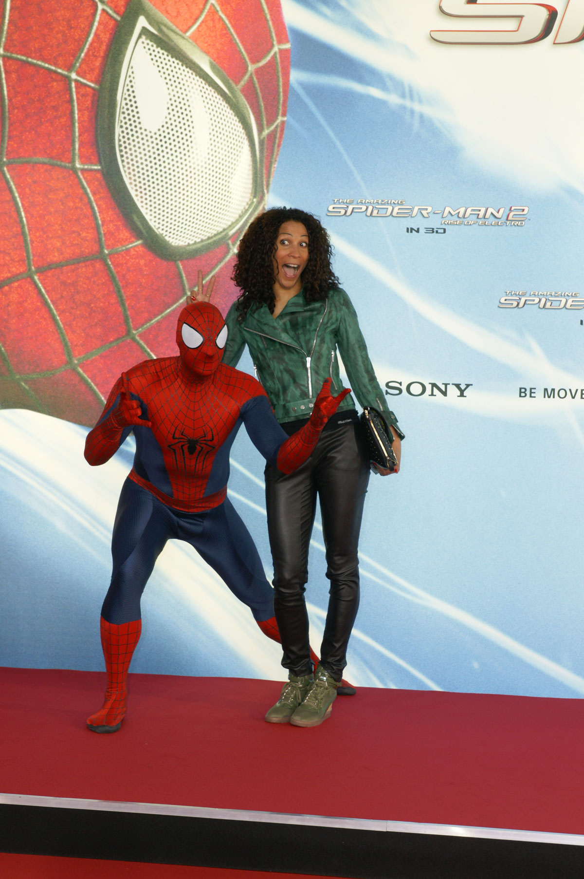 Annabelle Mandeng attends the The Amazing Spider-Man 2 Premiere