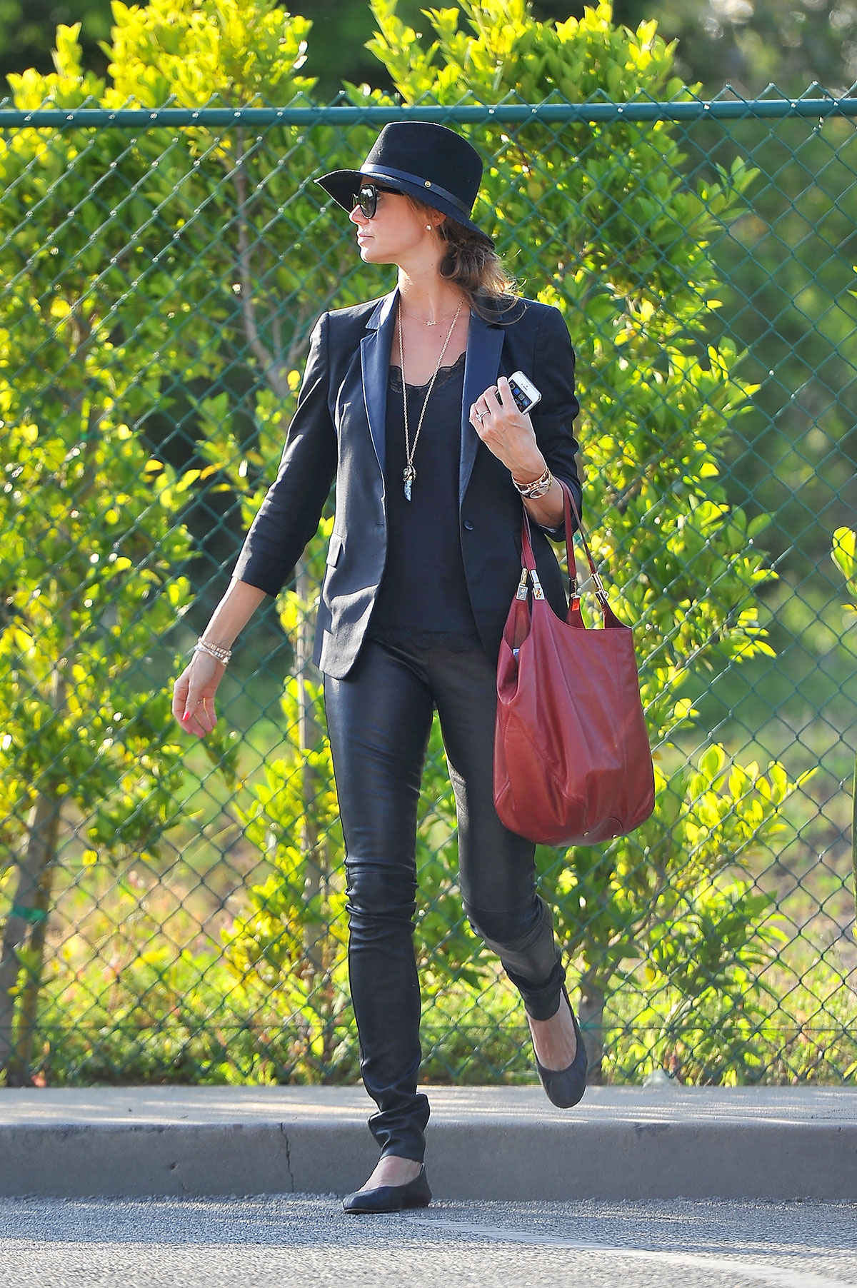 Stacy Keibler Leaves a Salon