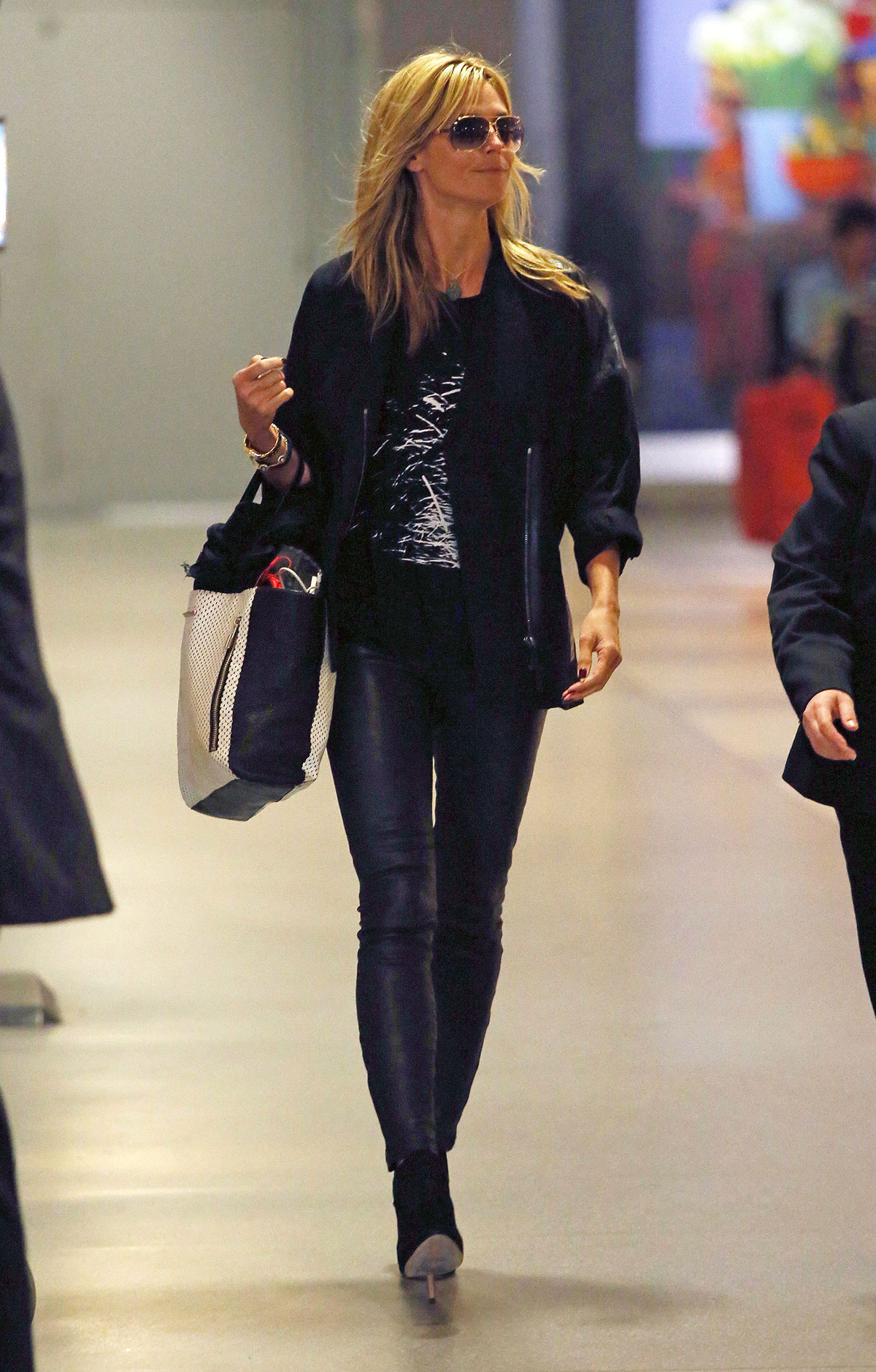 Heidi Klum return to New York