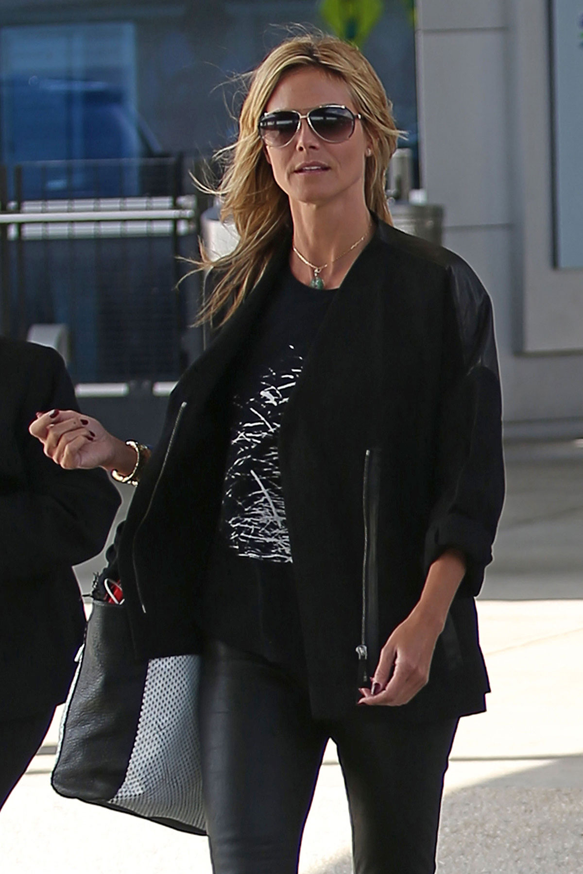 Heidi Klum return to New York