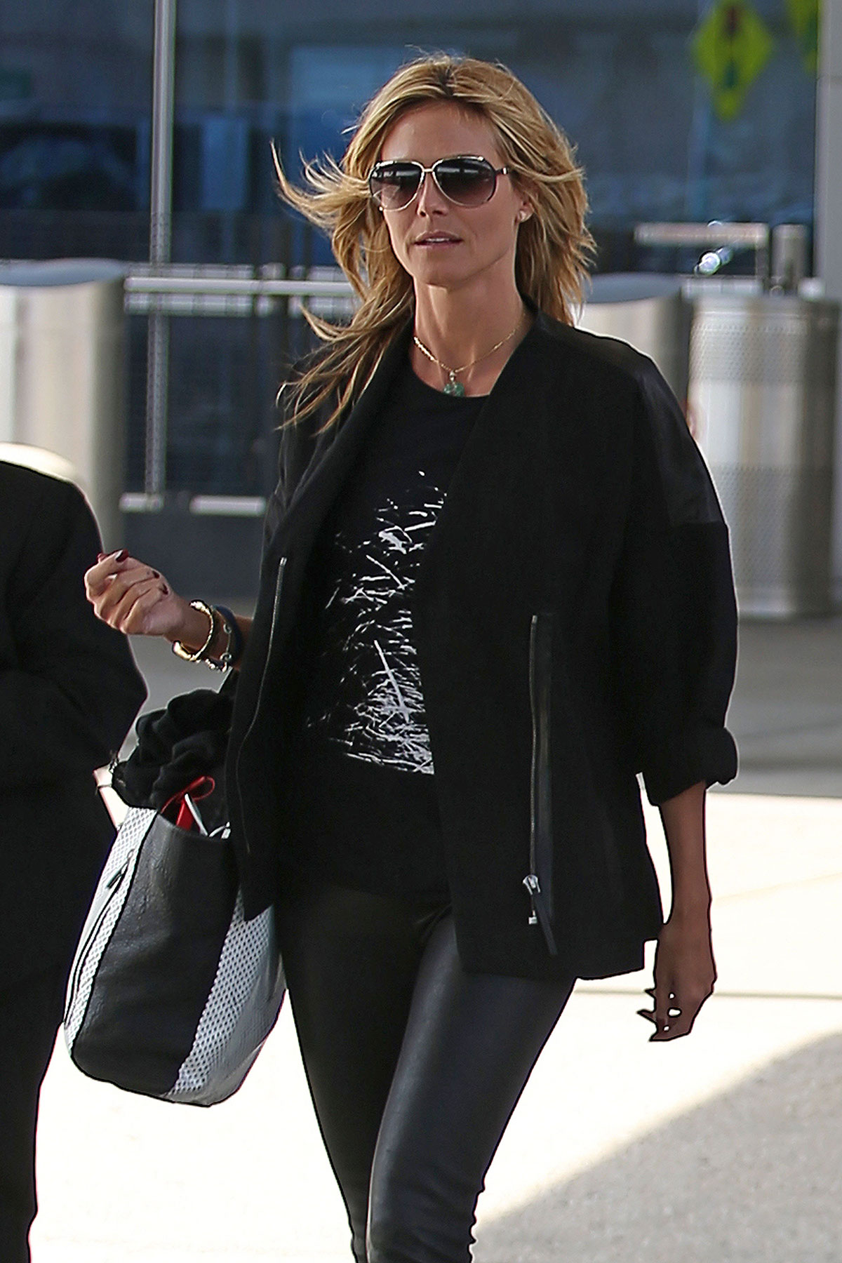 Heidi Klum return to New York