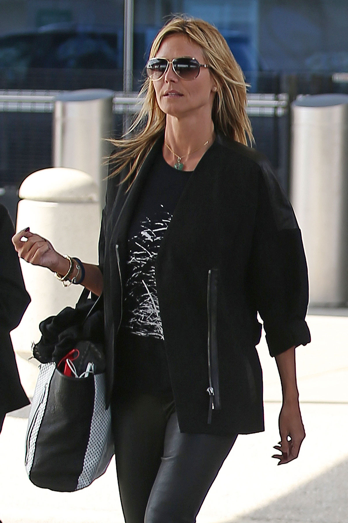 Heidi Klum return to New York