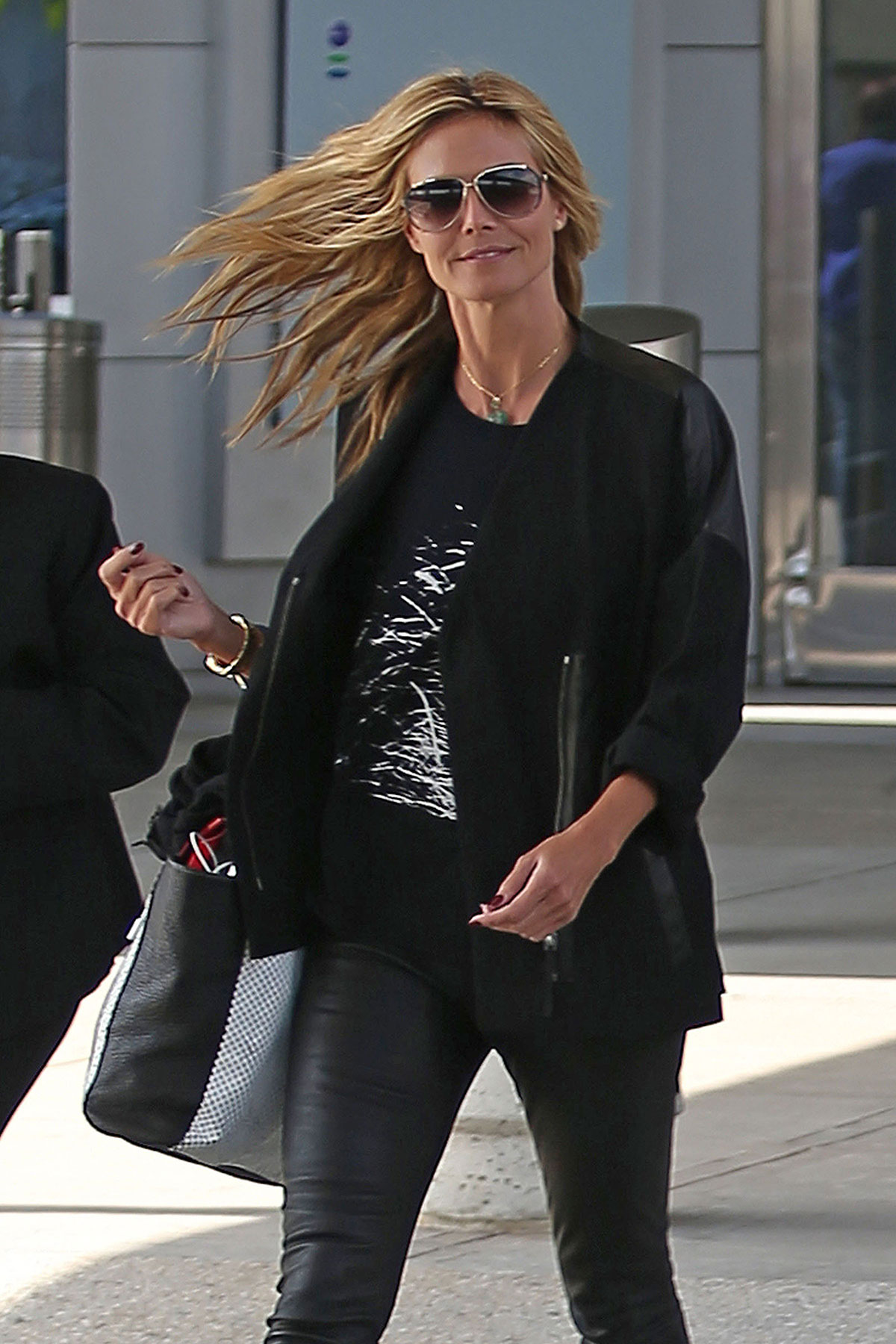 Heidi Klum return to New York