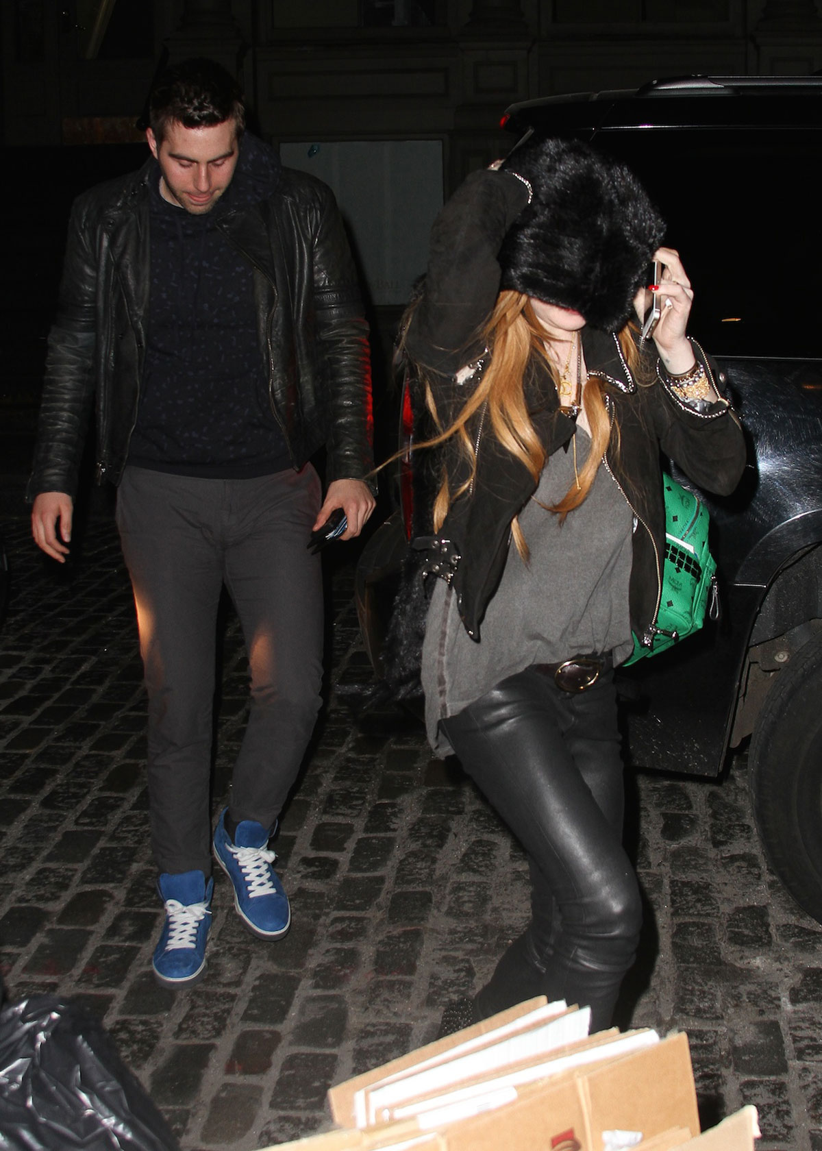 Lindsay Lohan at Bobby Flay’s New York restaurant Gato