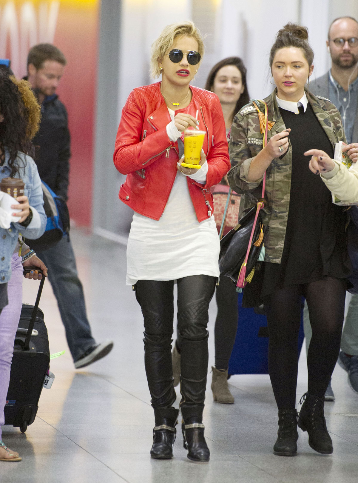 Rita Ora at JFK airport in NYC