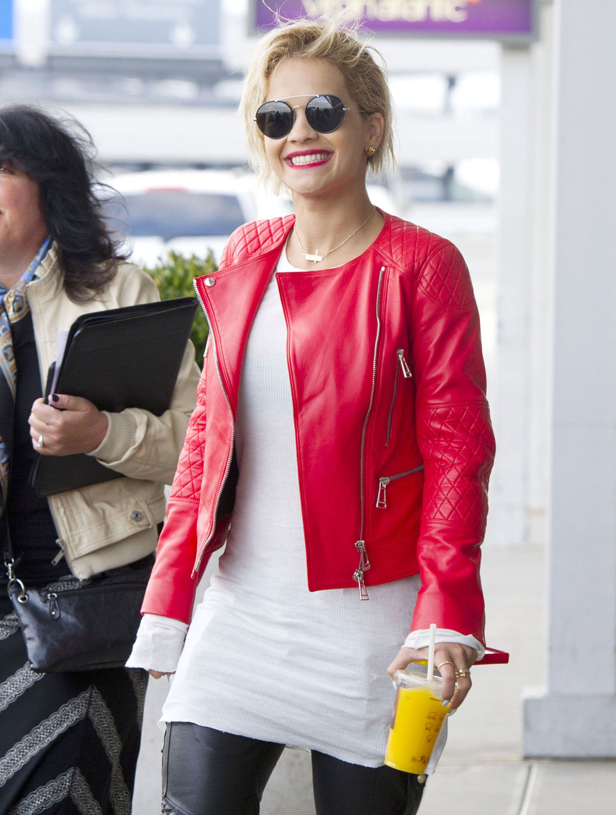 Rita Ora at JFK airport in NYC
