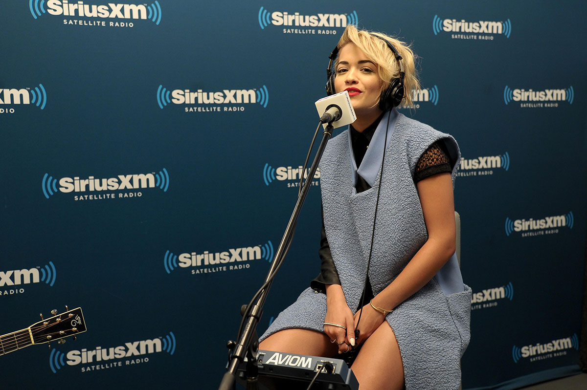Rita Ora visits at SiriusXM Studios