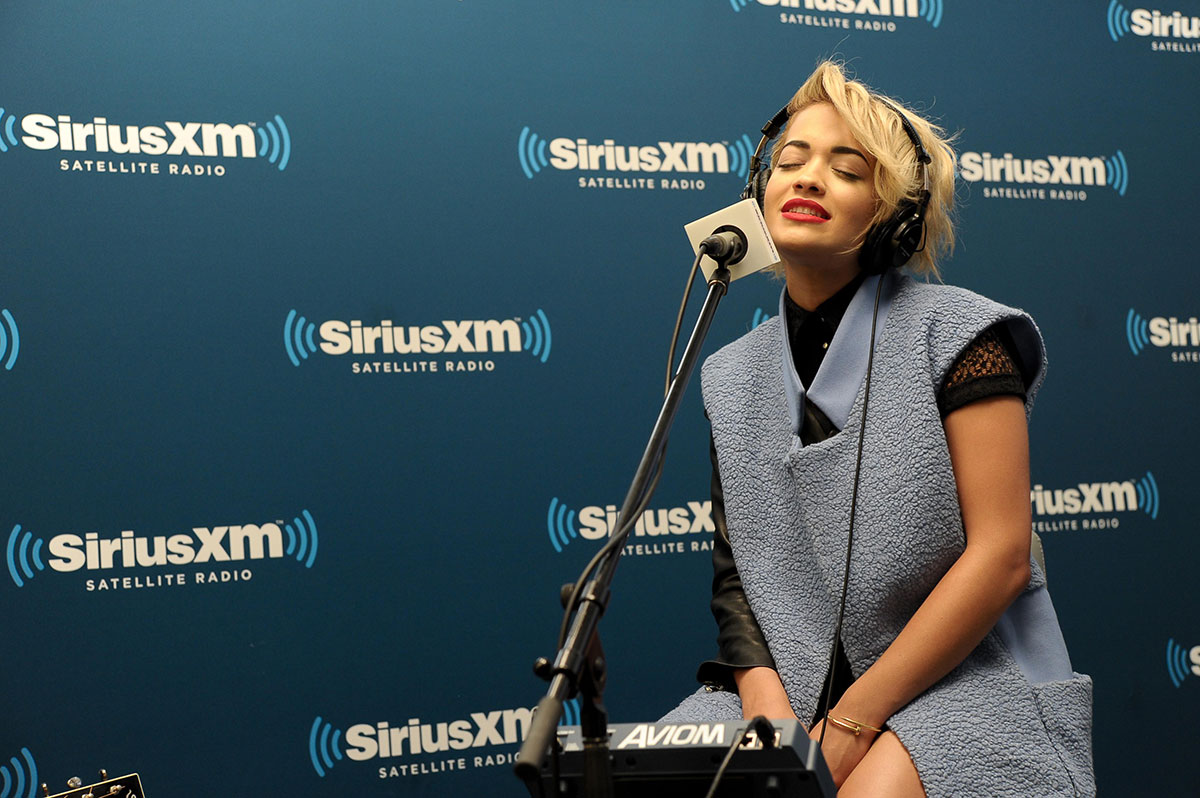 Rita Ora visits at SiriusXM Studios