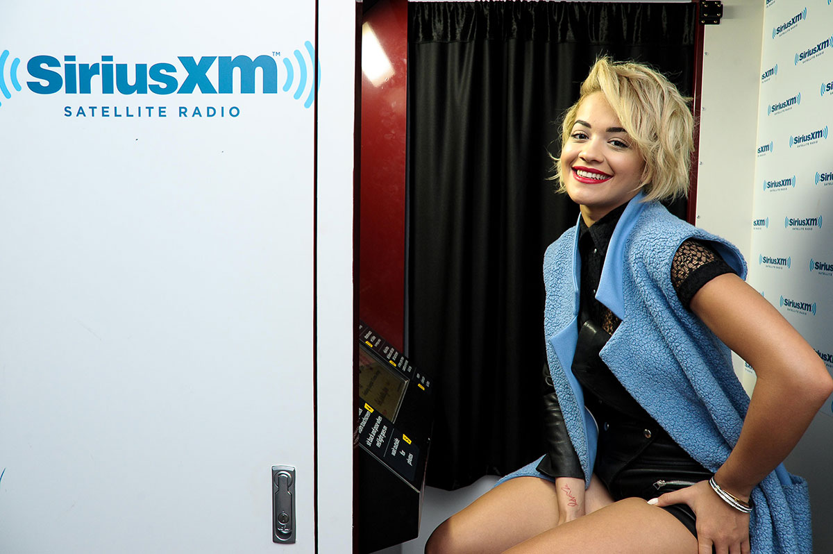 Rita Ora visits at SiriusXM Studios