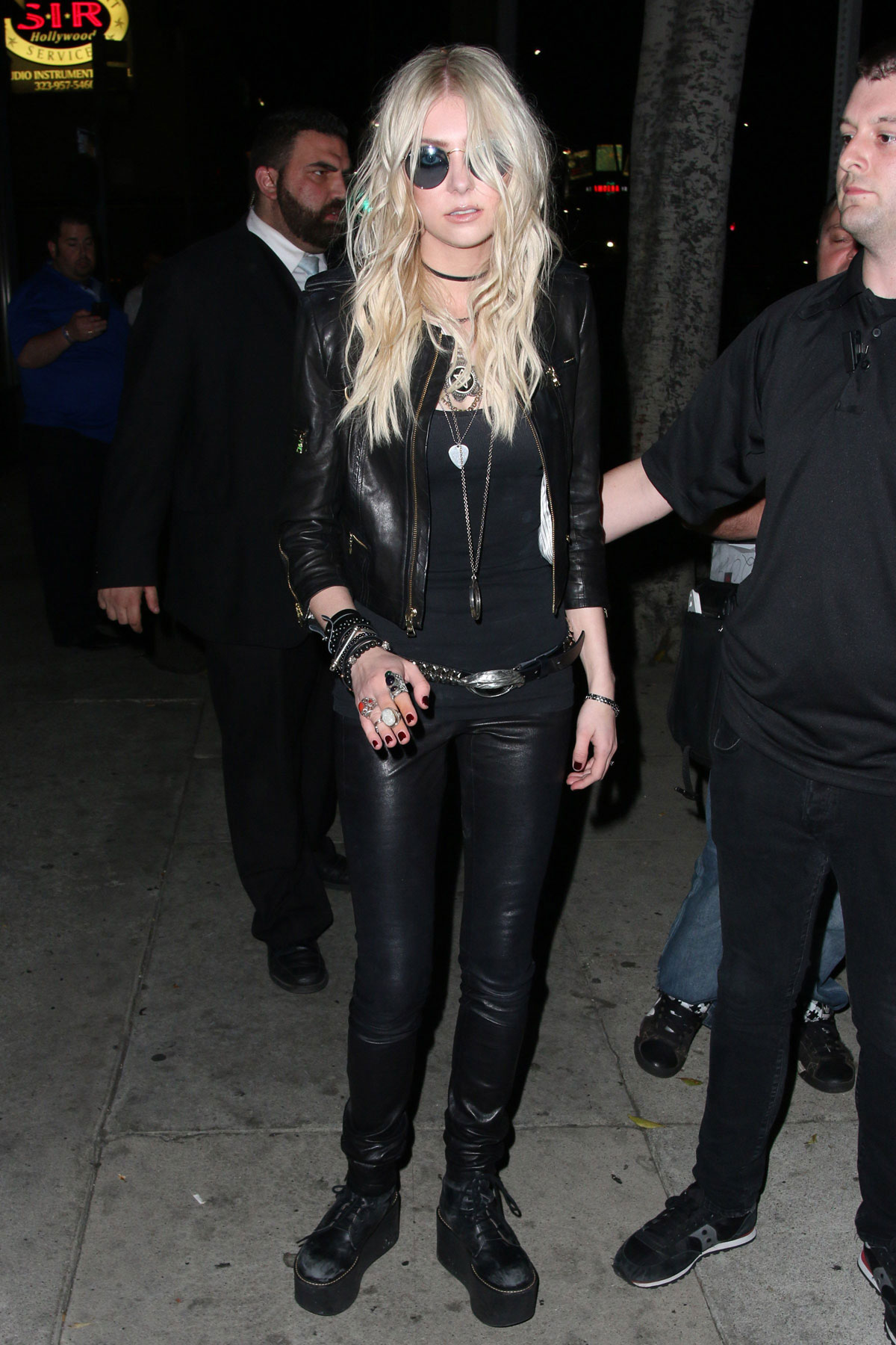 Taylor Momsen leaving Warwick Nightclub