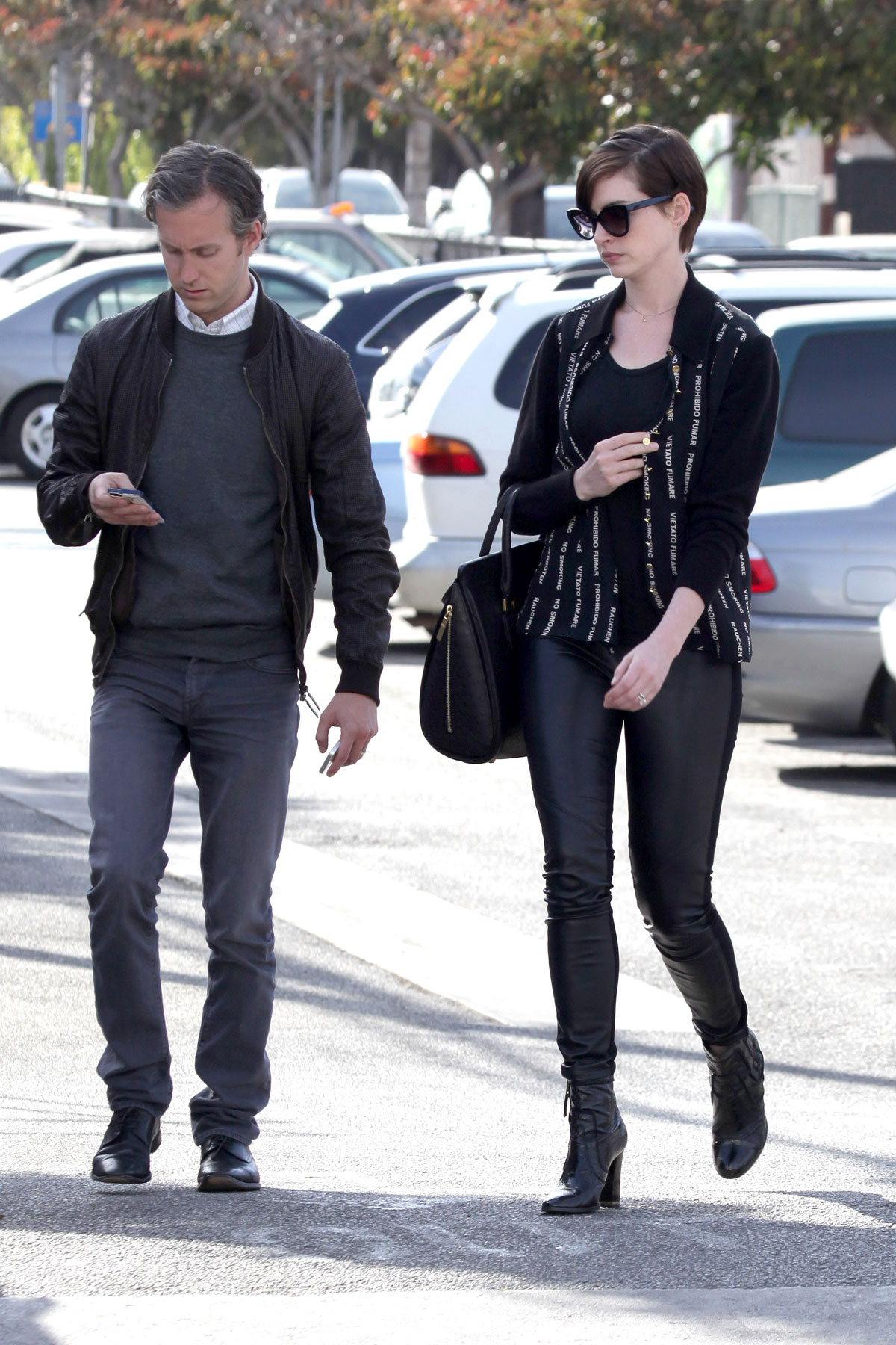 Anne Hathaway at Gjelina in Venice