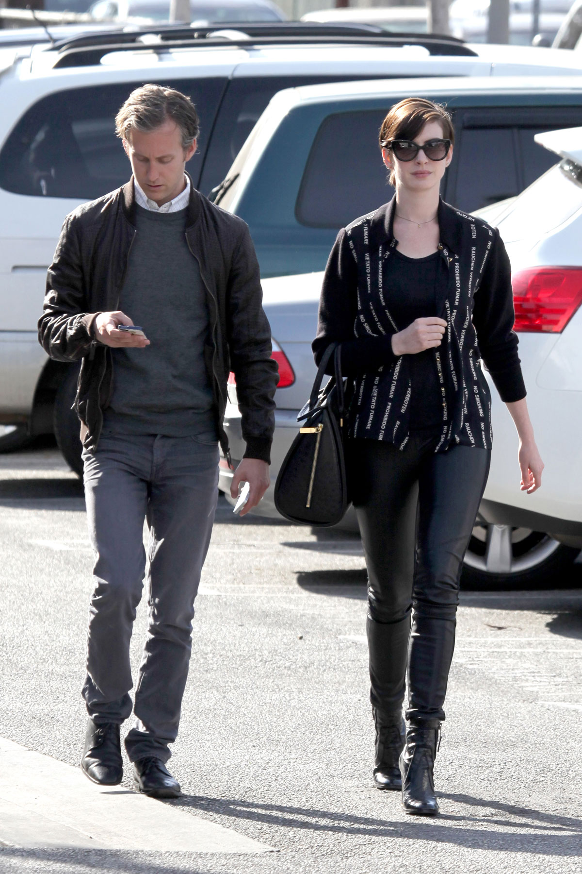 Anne Hathaway at Gjelina in Venice