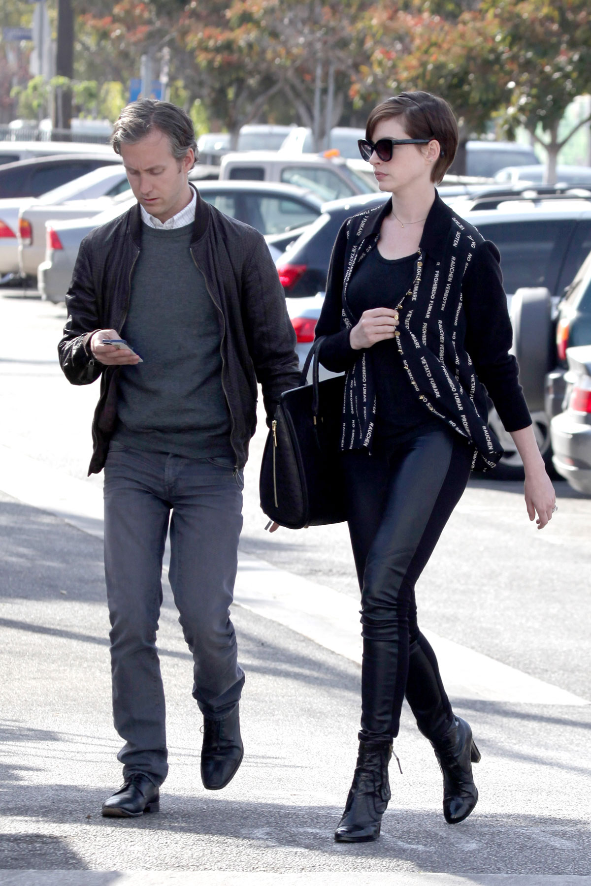 Anne Hathaway at Gjelina in Venice