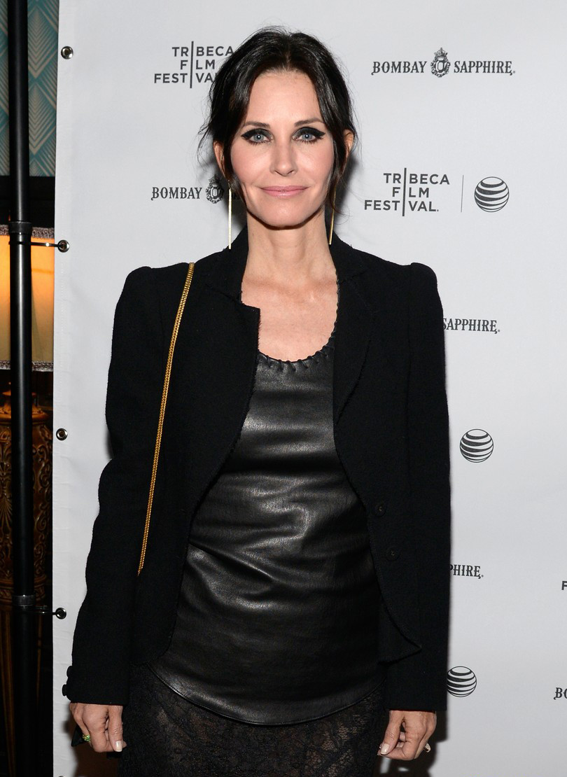 Courteney Cox arrives at the premiere of her film Just Before I Go