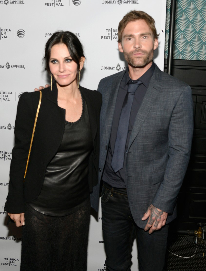 Courteney Cox arrives at the premiere of her film Just Before I Go