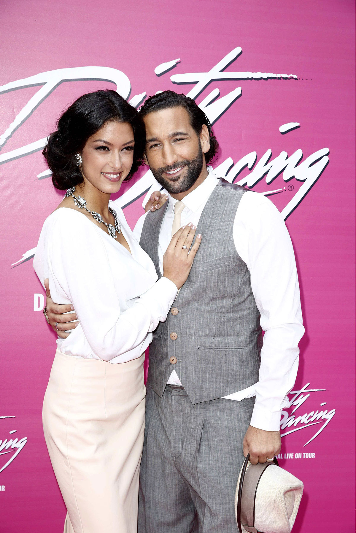 Rebecca Mir attends Dirty Dancing Das Orginal premiere live