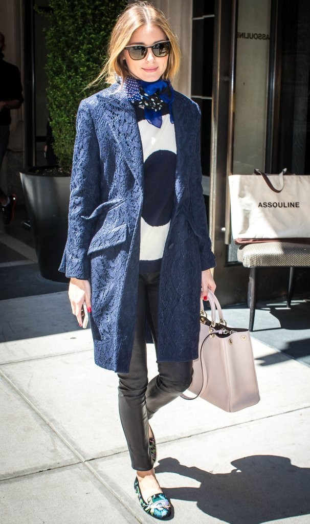 Olivia Palermo spotted outside the Mark Hotel