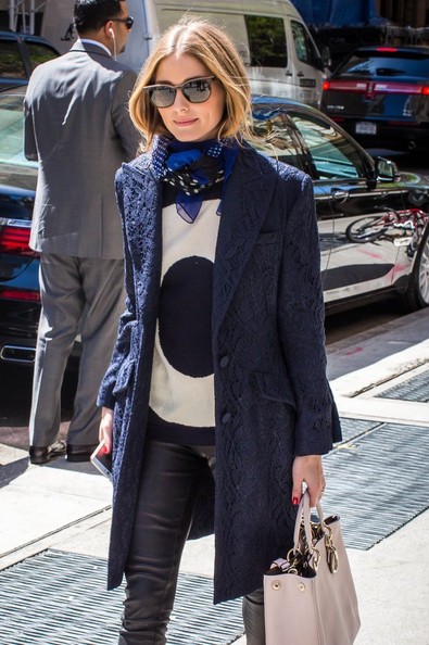 Olivia Palermo spotted outside the Mark Hotel