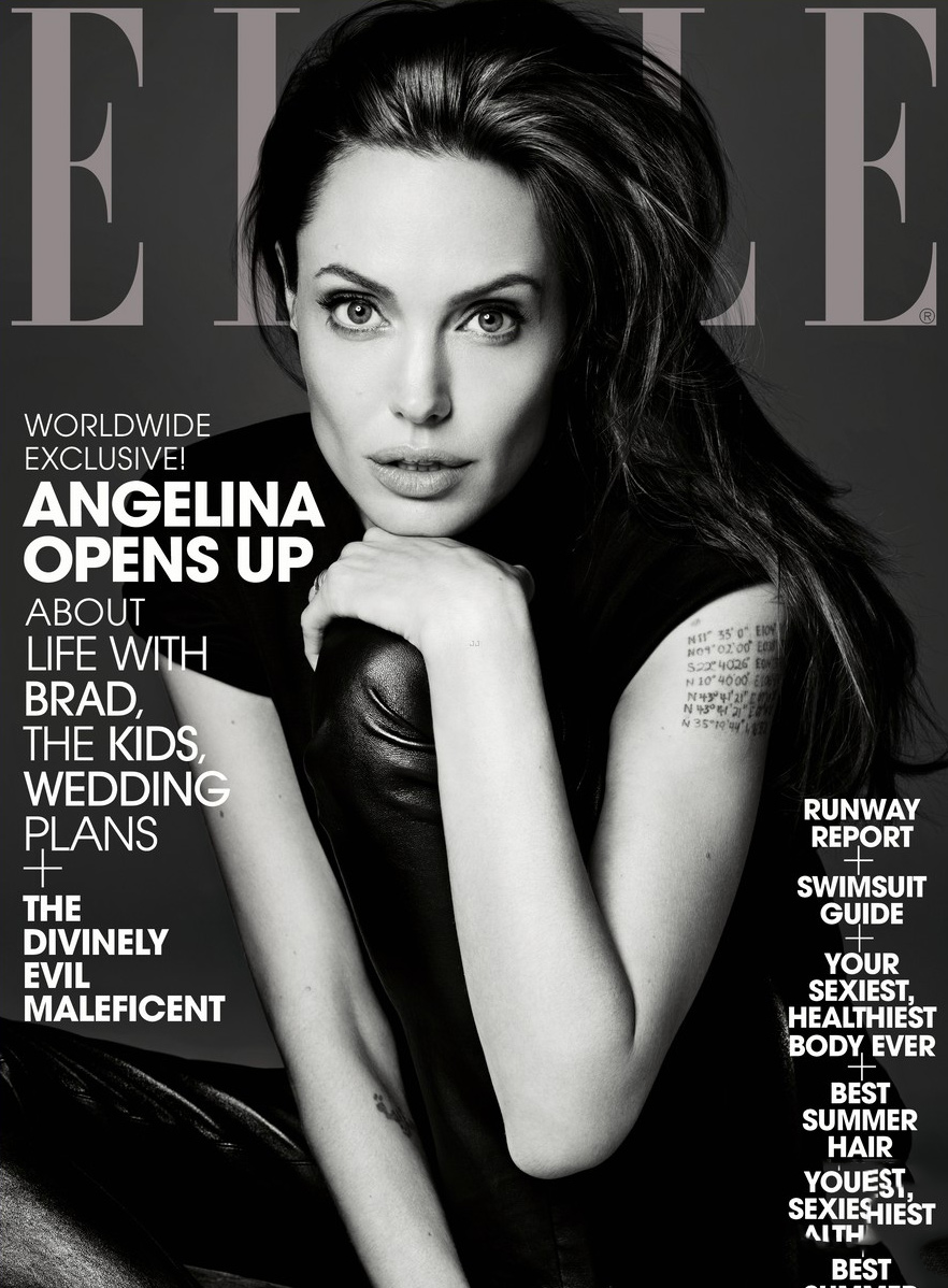 Angelina Jolie for Elle magazine